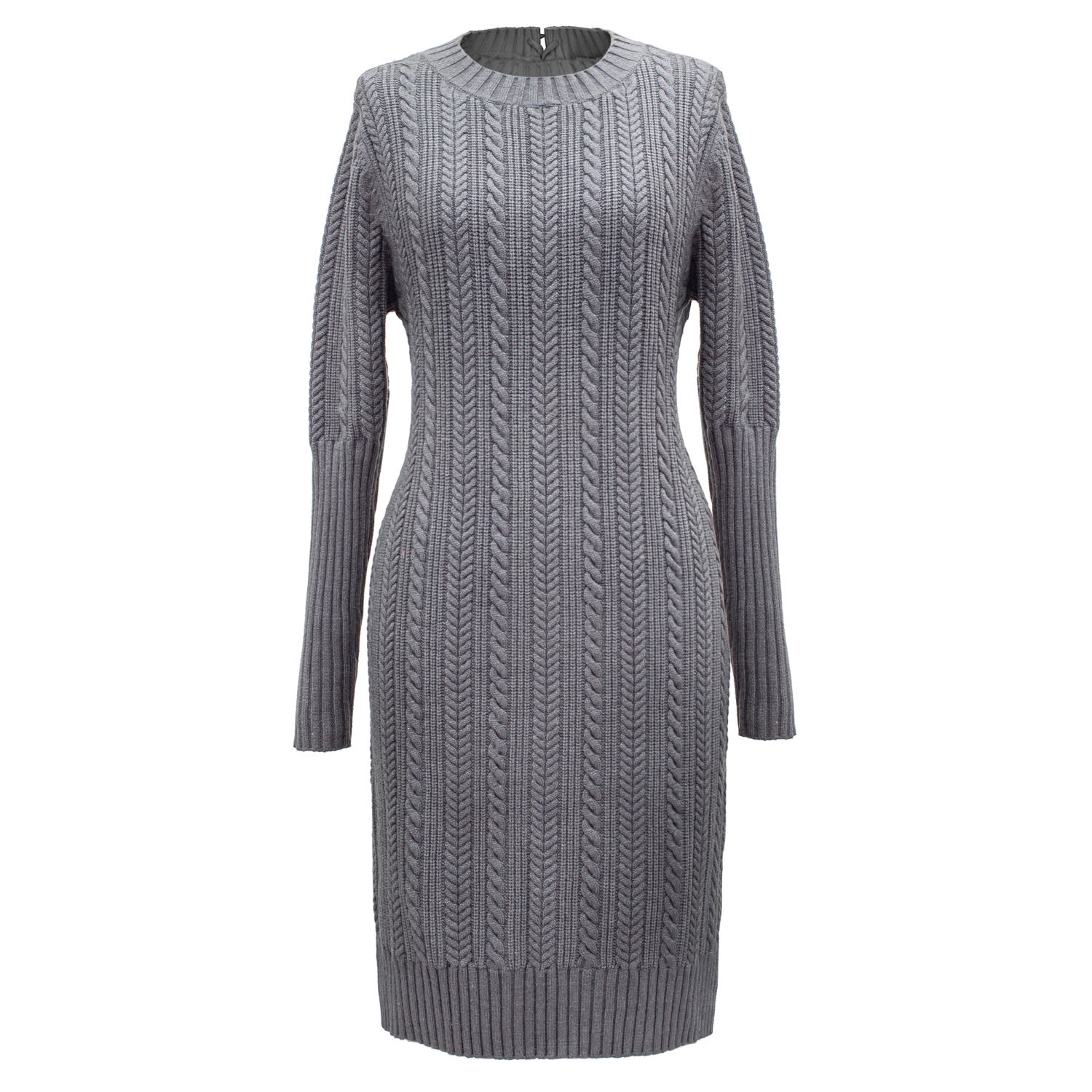 Women’s Lacing-In-Back Jumper Dress - Grey Small Smart and Joy