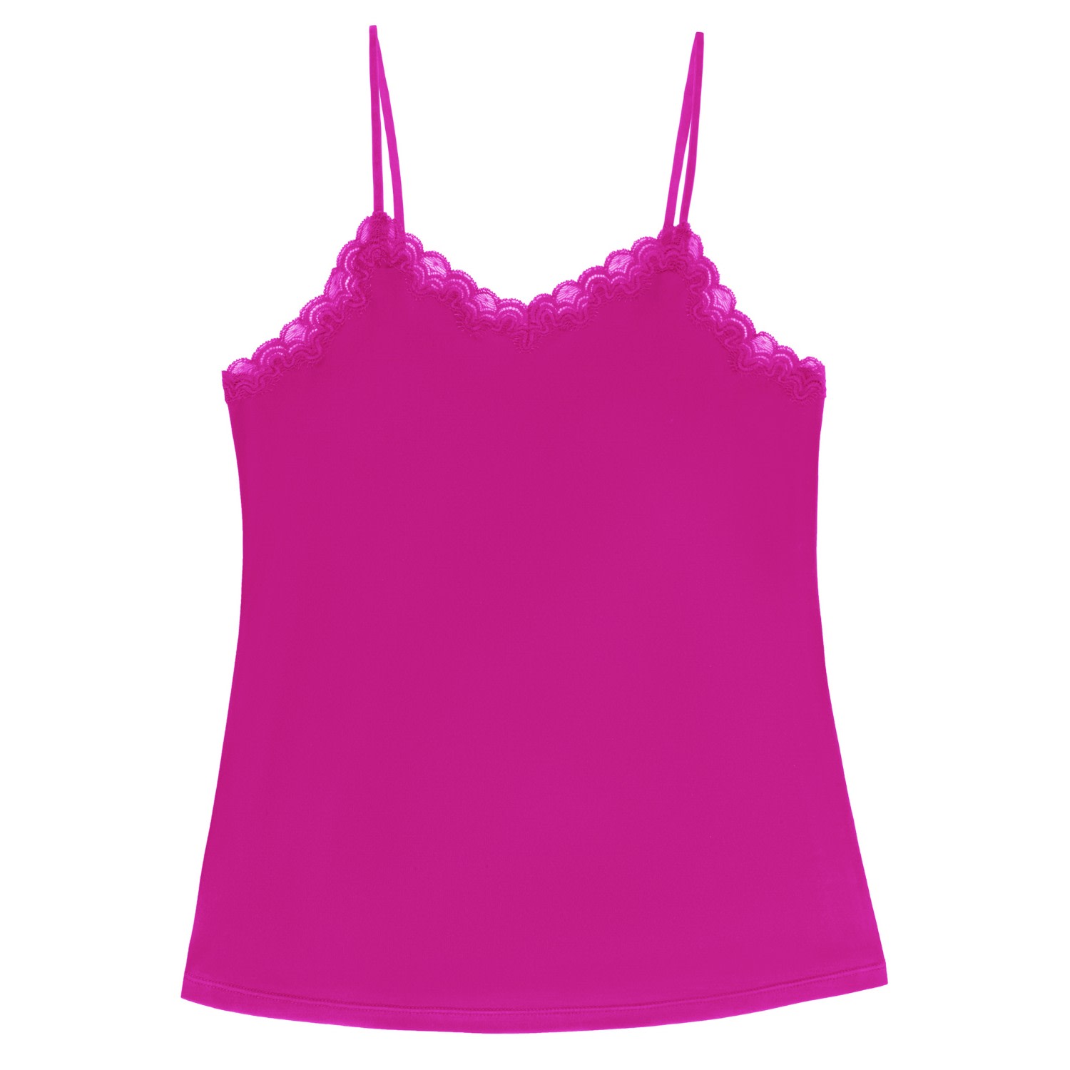Uwila Warrior Women's Purple Soft Silk Lace Camisole - Festival Fucshia In Purple