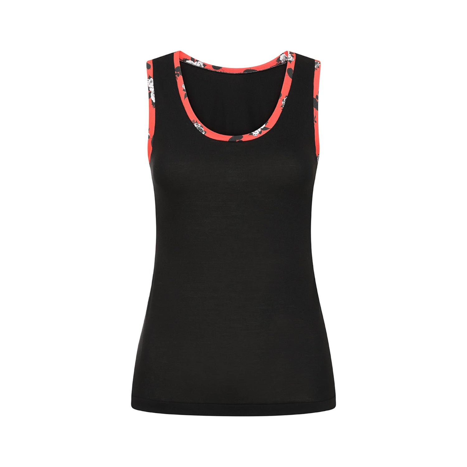 Women’s Black Cotton Vest Top Extra Large Sophie Cameron Davies