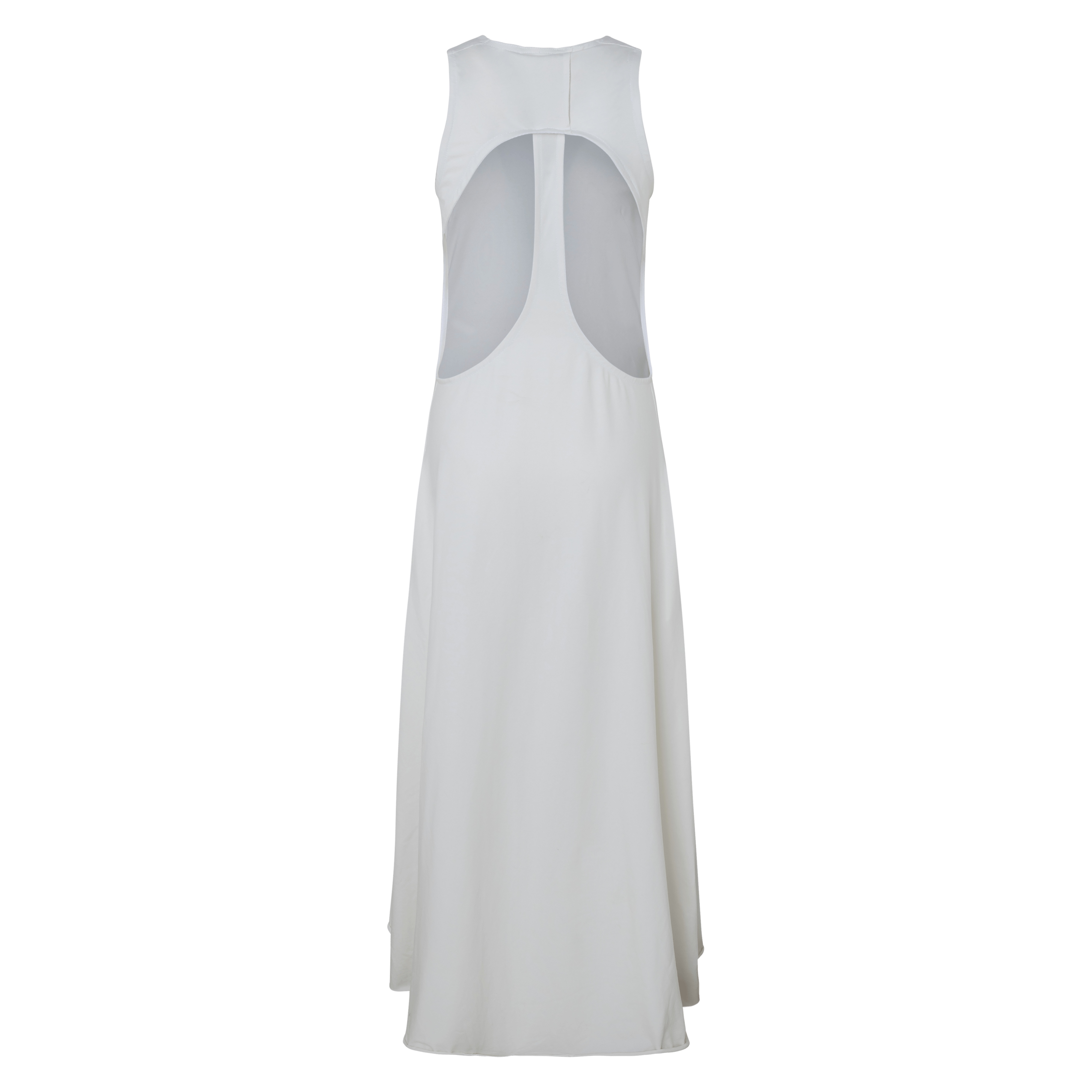 Women’s White Cut Oval Dress Small Cassum