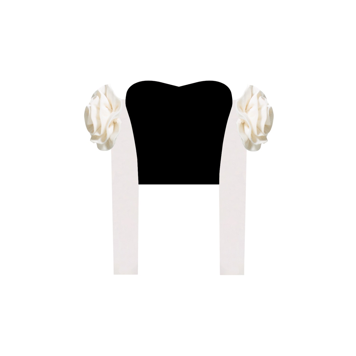Nur Karaata Women's Black Windsor Top In Black