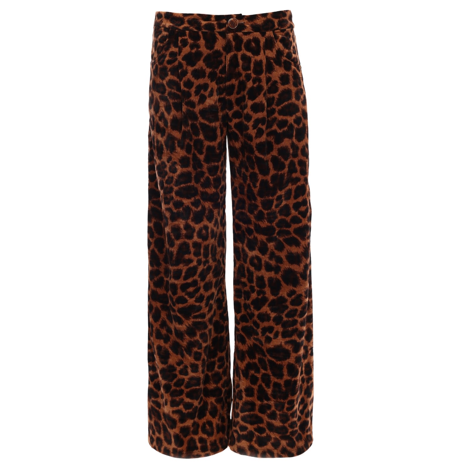Traffic People Women's Black / Brown Proceed With Caution Lulu Trousers In Brown In Multi