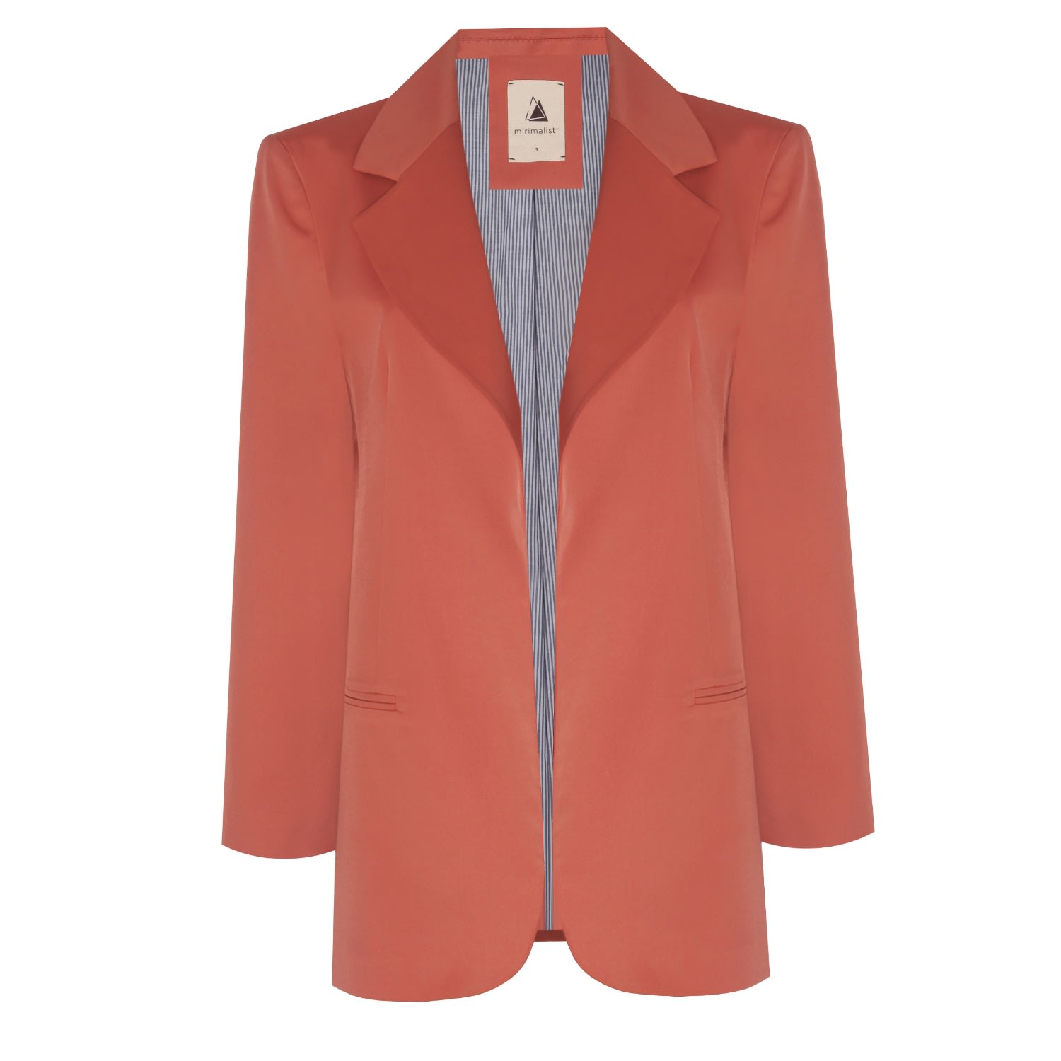 Mirimalist Women's Rose Gold Janset Copper Blazer In Rose Gold