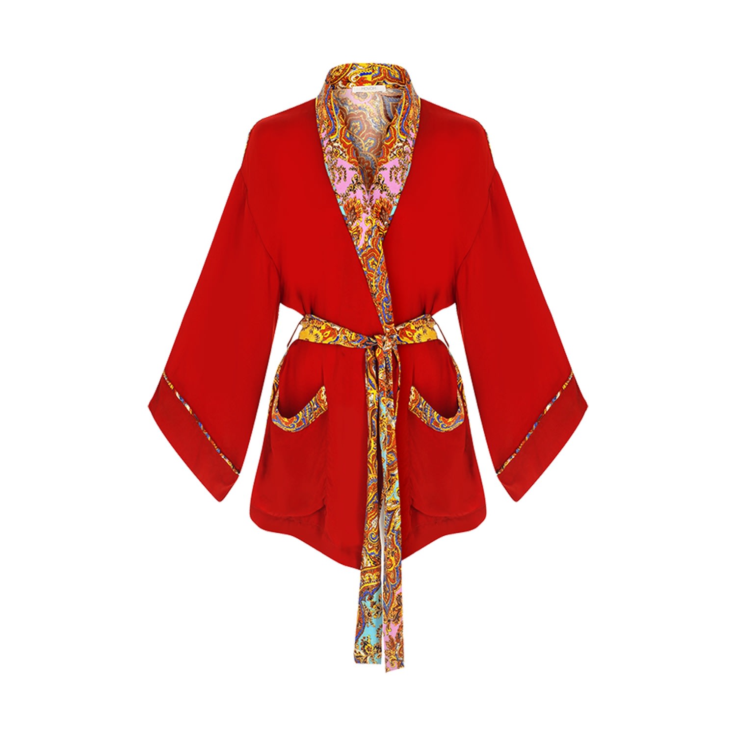 Movom Women's Red Poppy Robe