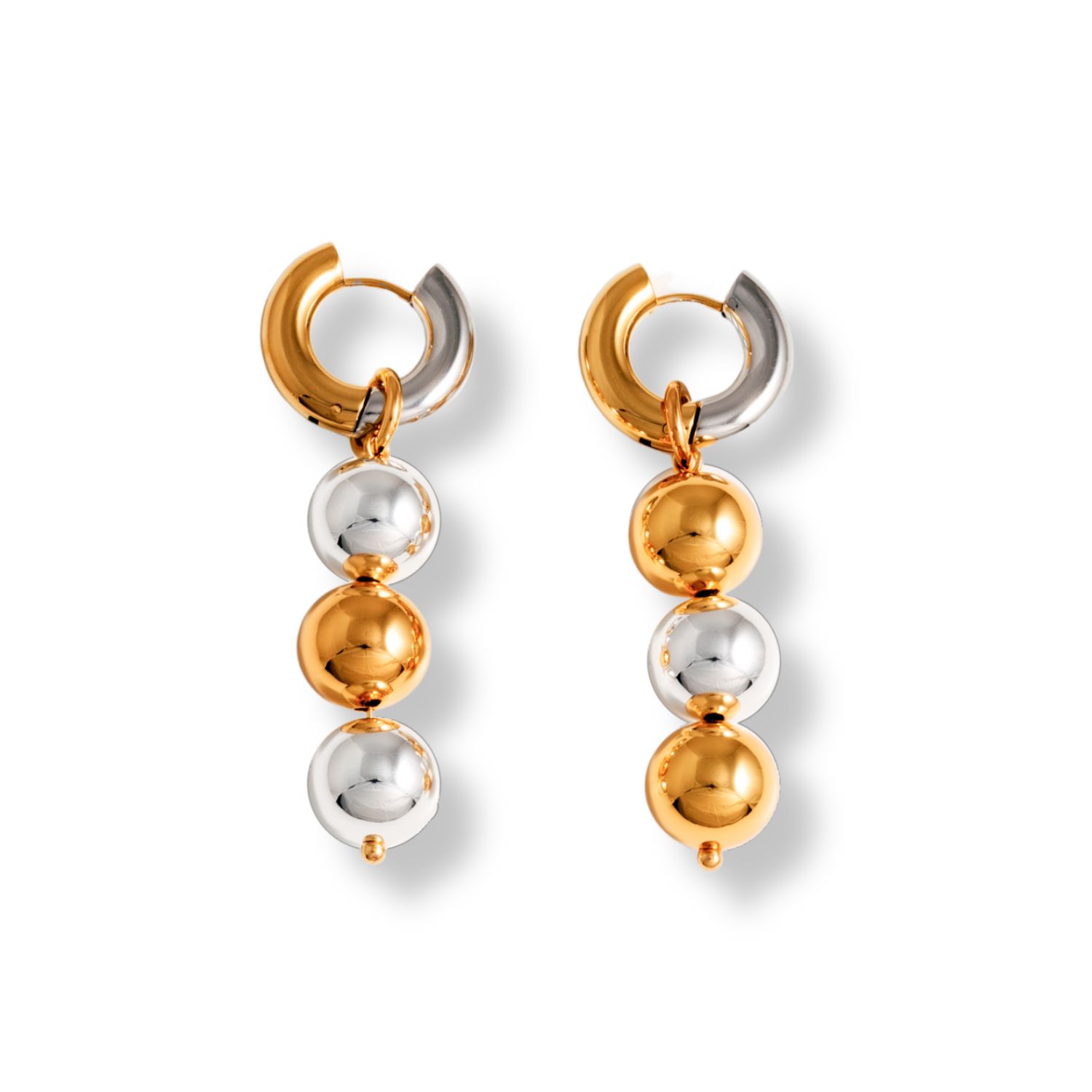 Mademoiselle Jules Women's Gold / Silver Electrum Earrings In Gold/silver