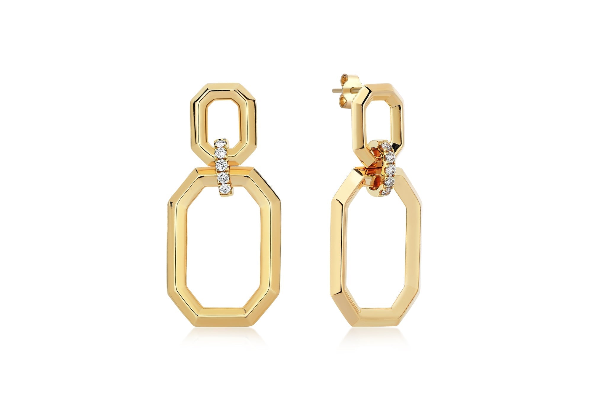 Reis Jewellery Women's Gold Insula Earrings