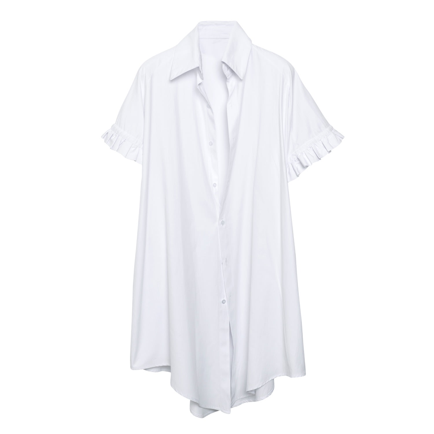 Men’s White School Oversized Long Shirt Large Paloma Lira