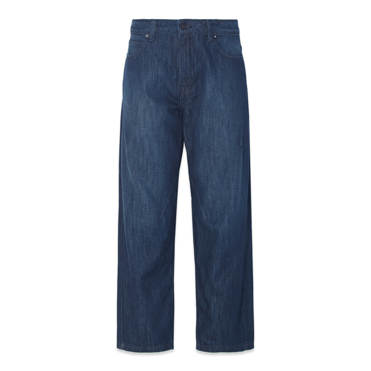 Noend Denim Blue Maggie Cropped Balloon In Iowa