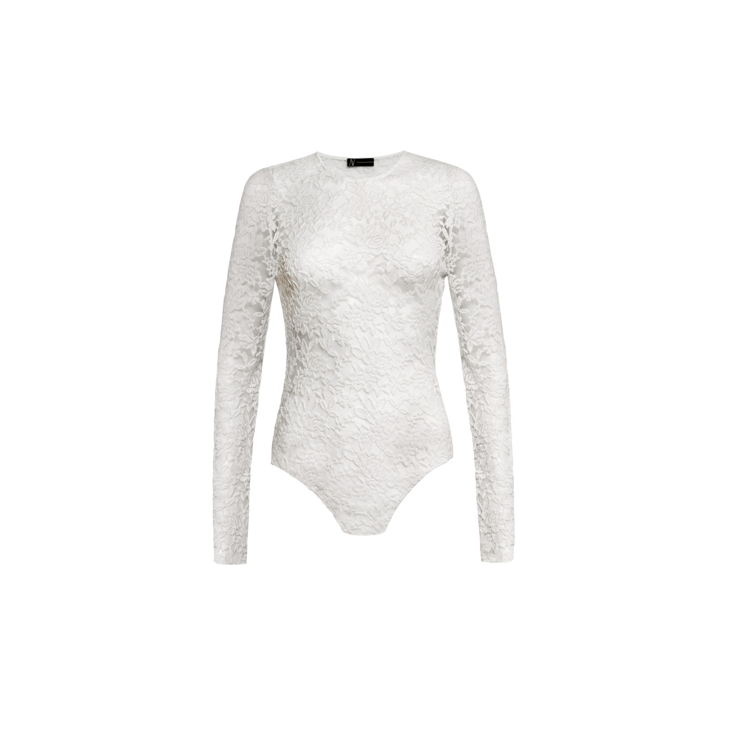 Women's Neutrals Selene Lace Bodysuit Off White | Medium | Audrey Vallens