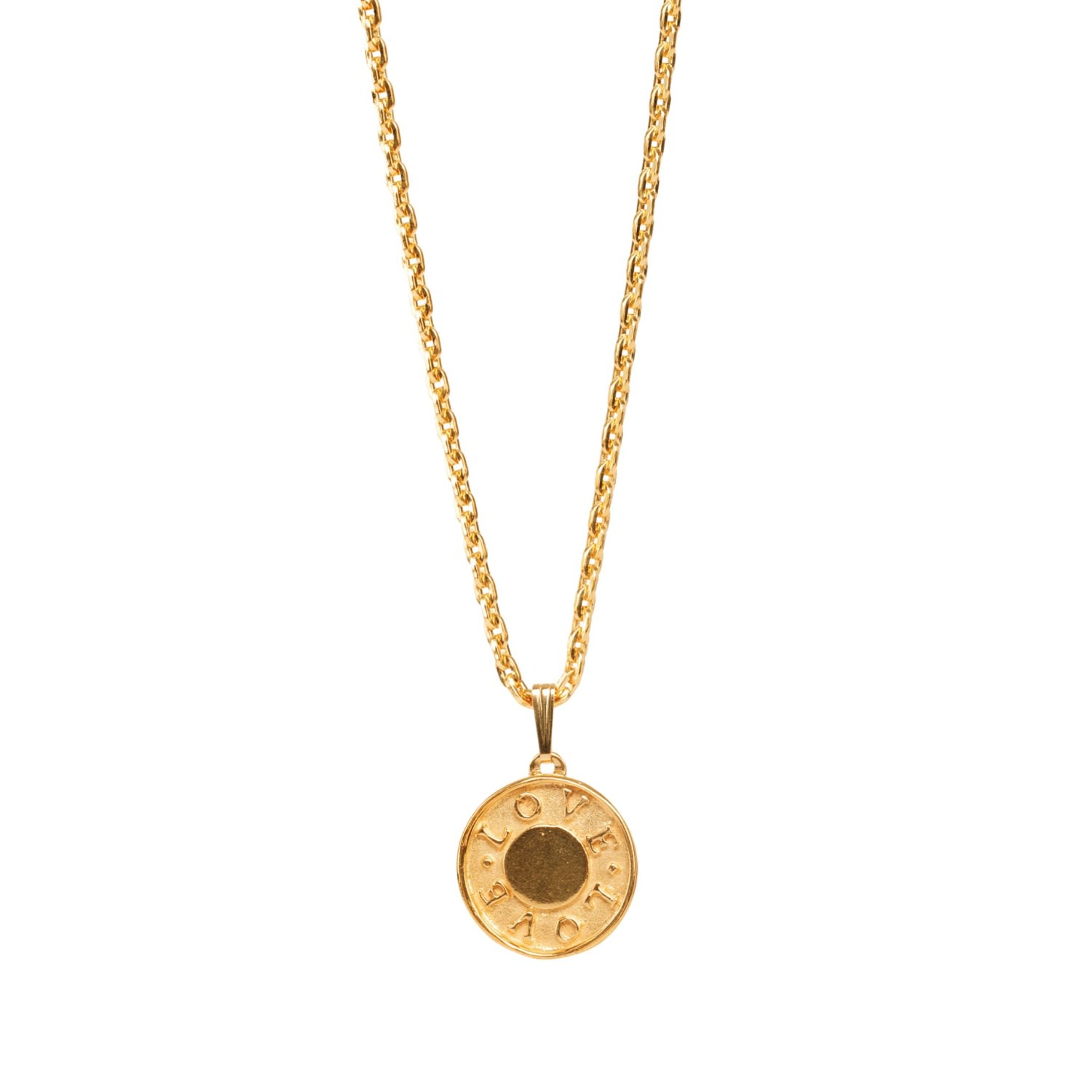 Gwen Beloti Jewelry Women's Love Is Love Gold Pendant Necklace