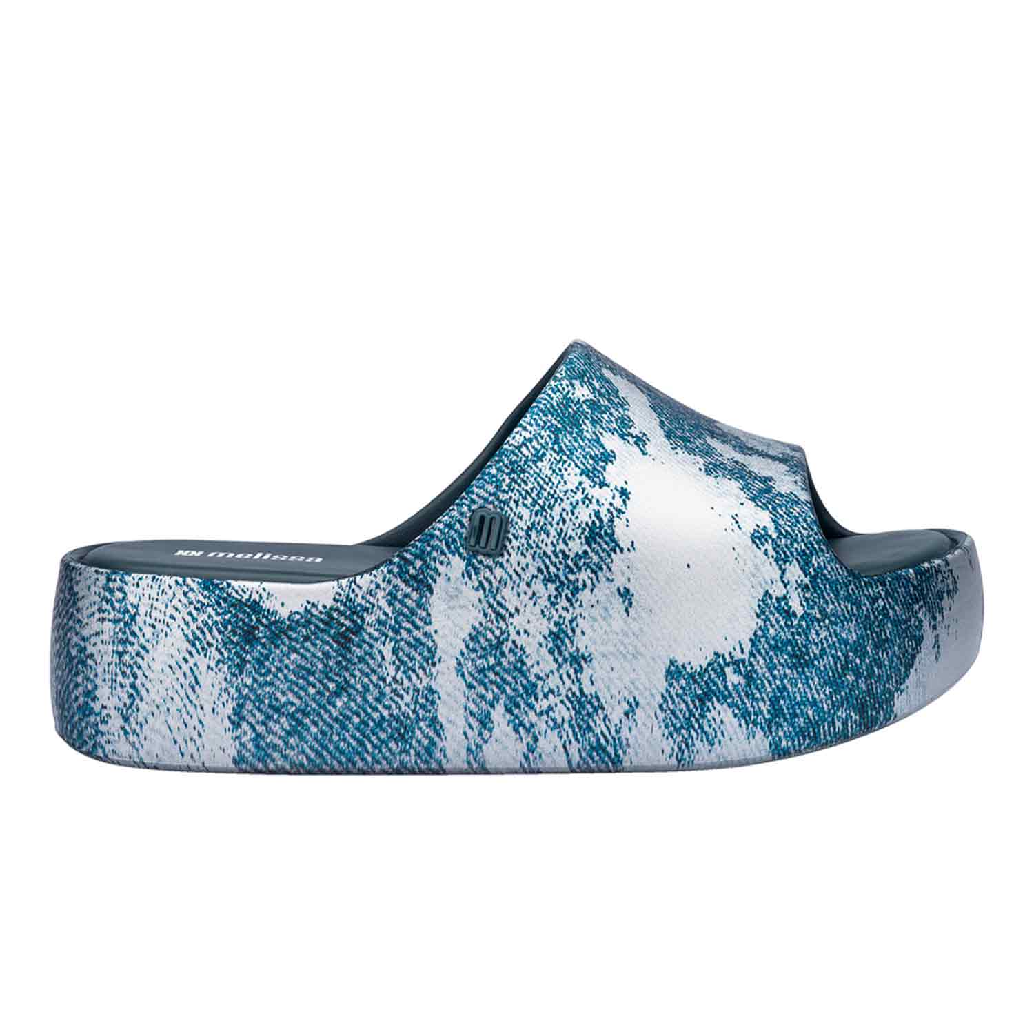 Melissa Women's Free Platform Slide Denim - Blue Jeans In Blue