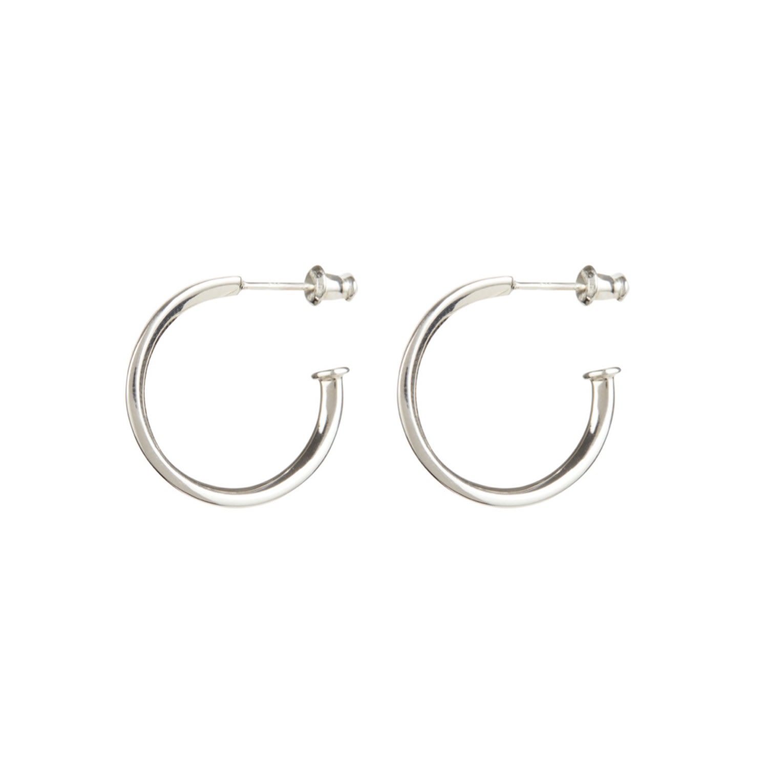 Women’s 25Mm Silver Terra Hoops Rachel Entwistle Jewellery