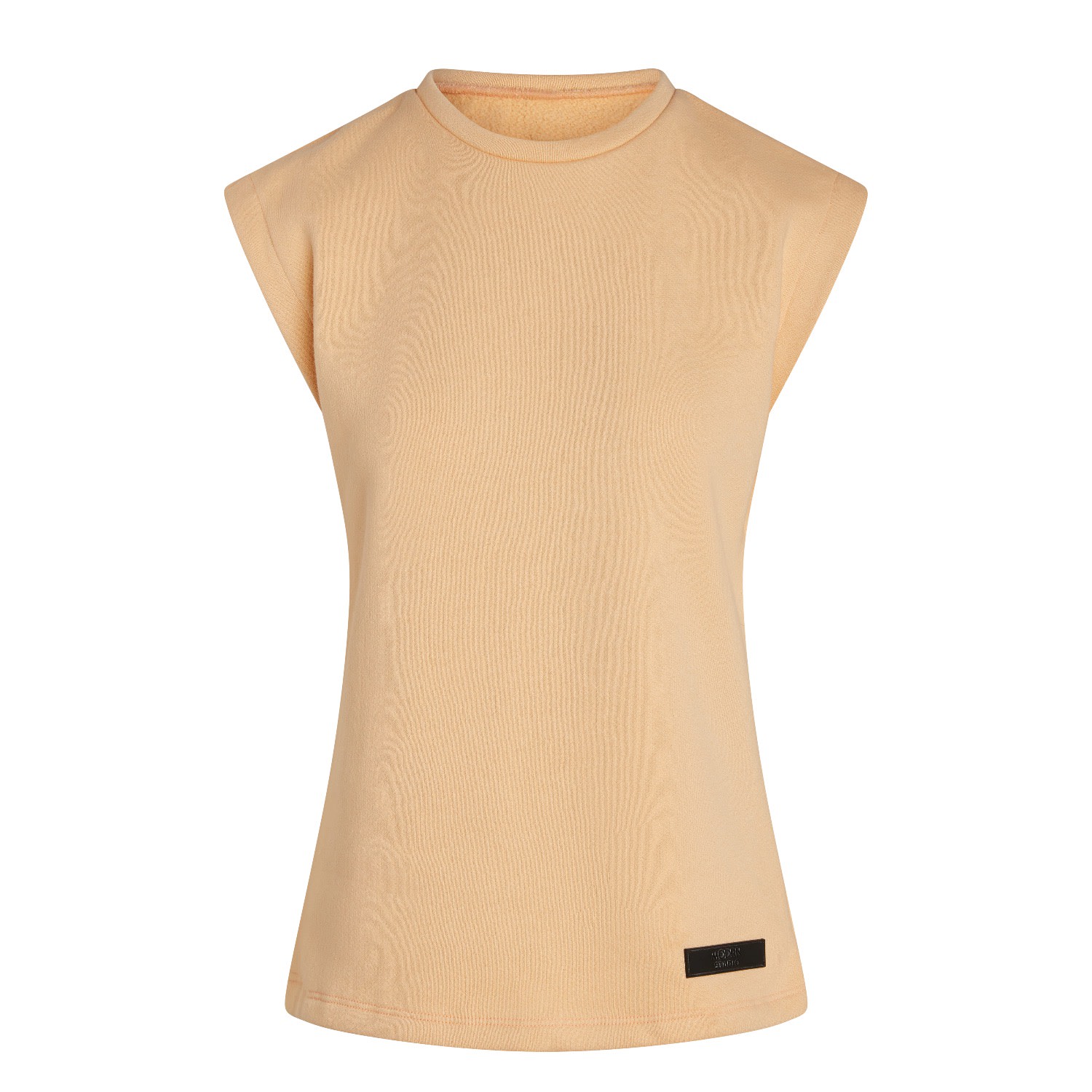 Modrn Studio Yellow / Orange / Neutrals Ultra-soft Women's Cotton Structured Tank - Peach