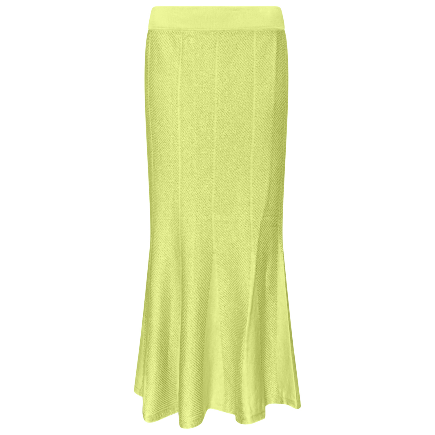 Perlavera Women's Green Pony Apple Knitted Elastic Waist Band Skirt In Green