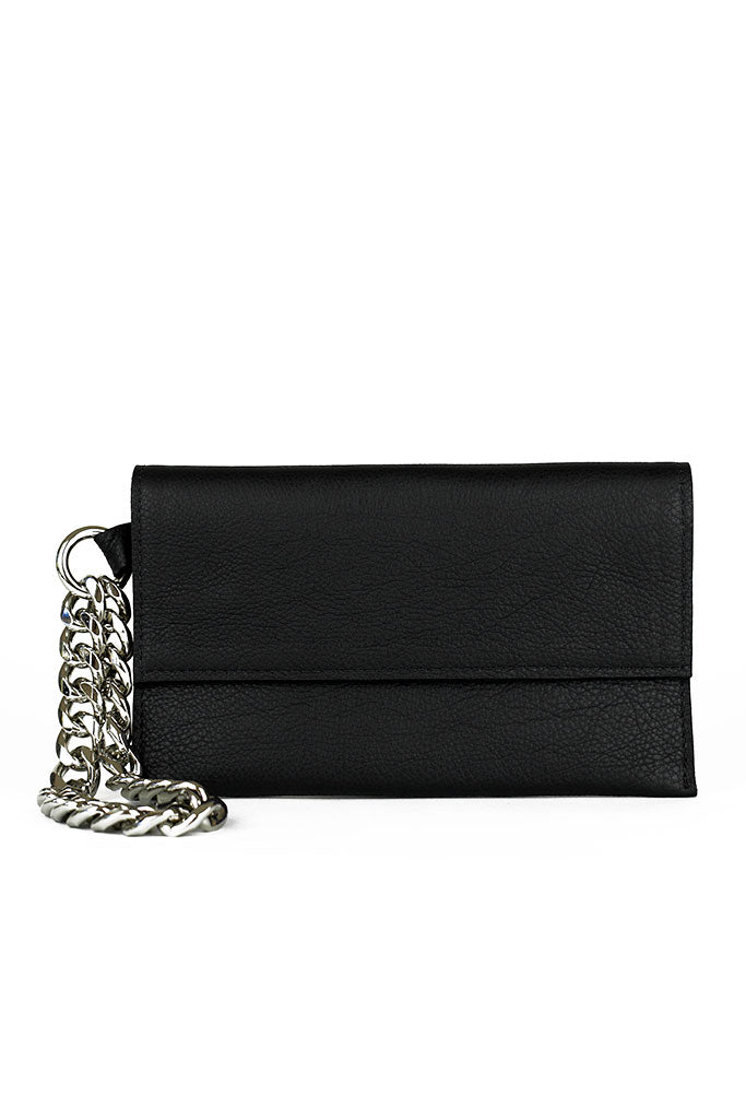 Women’s Ida Wristlet - Black & Silver One Size Sister Epic