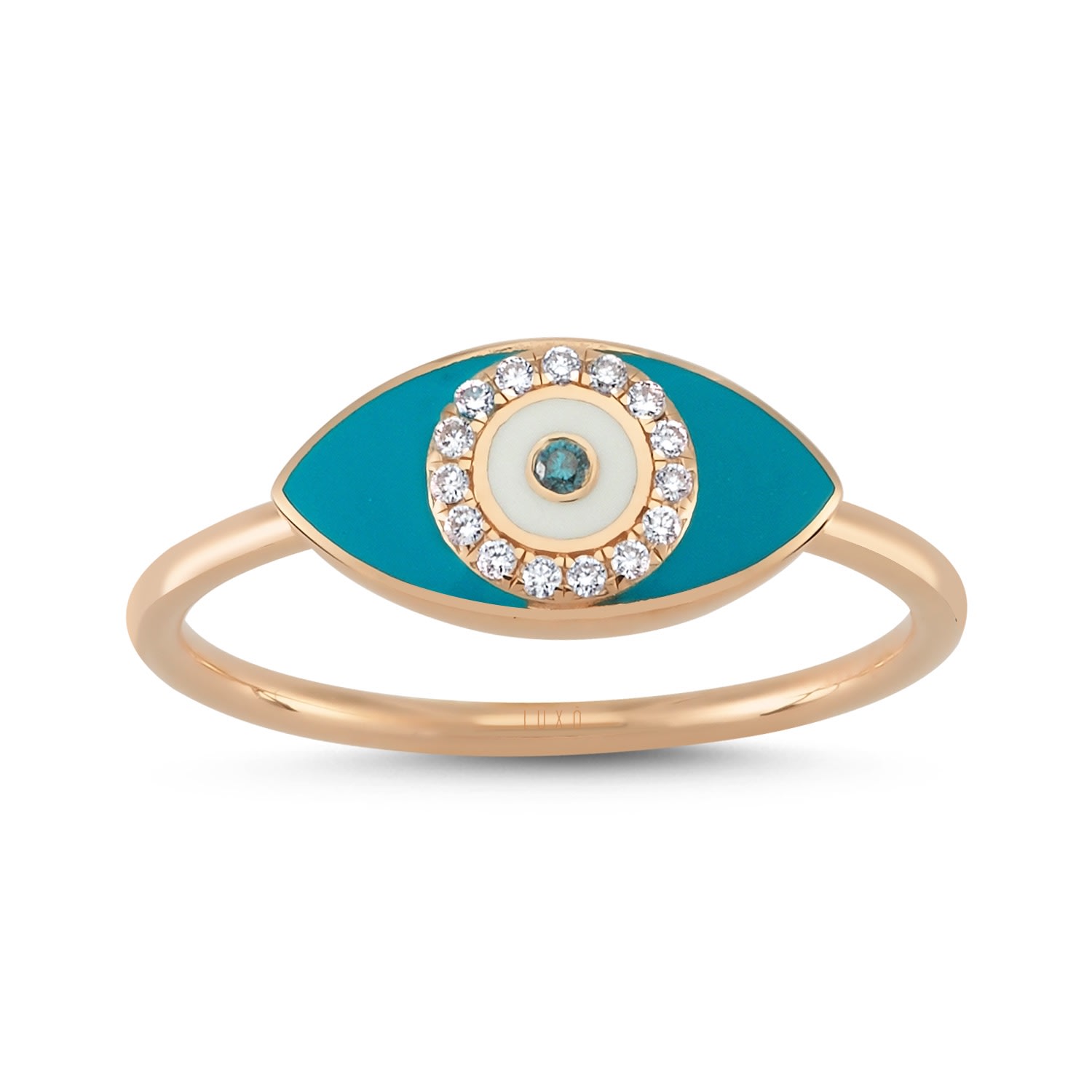 Women’s Eyeful Blue Eye Blue Diamond Ring Luxo Diamond