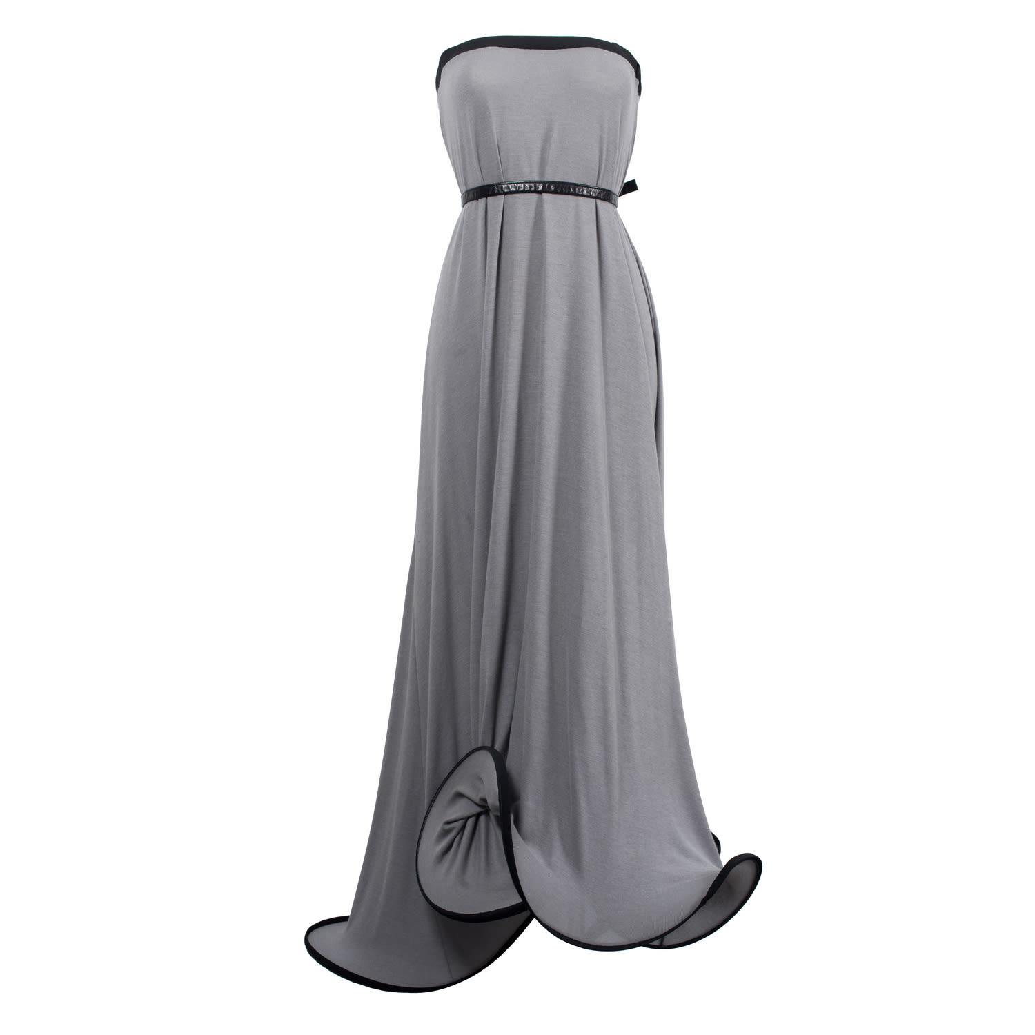 Women's Grey / Black Motion Wave Dress / Skirt For Tall Fit | L/Xl | Laura Daili