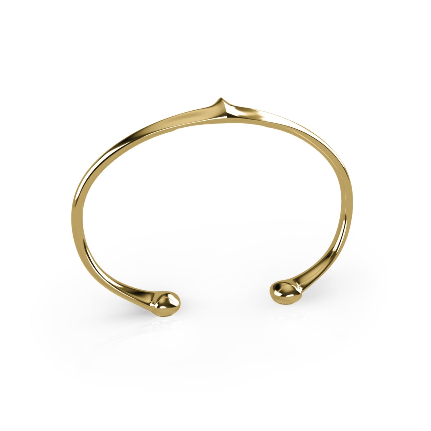 Perry Gargano The Wishbone Cuff - Gold Brass - Modern Mens Waterproof