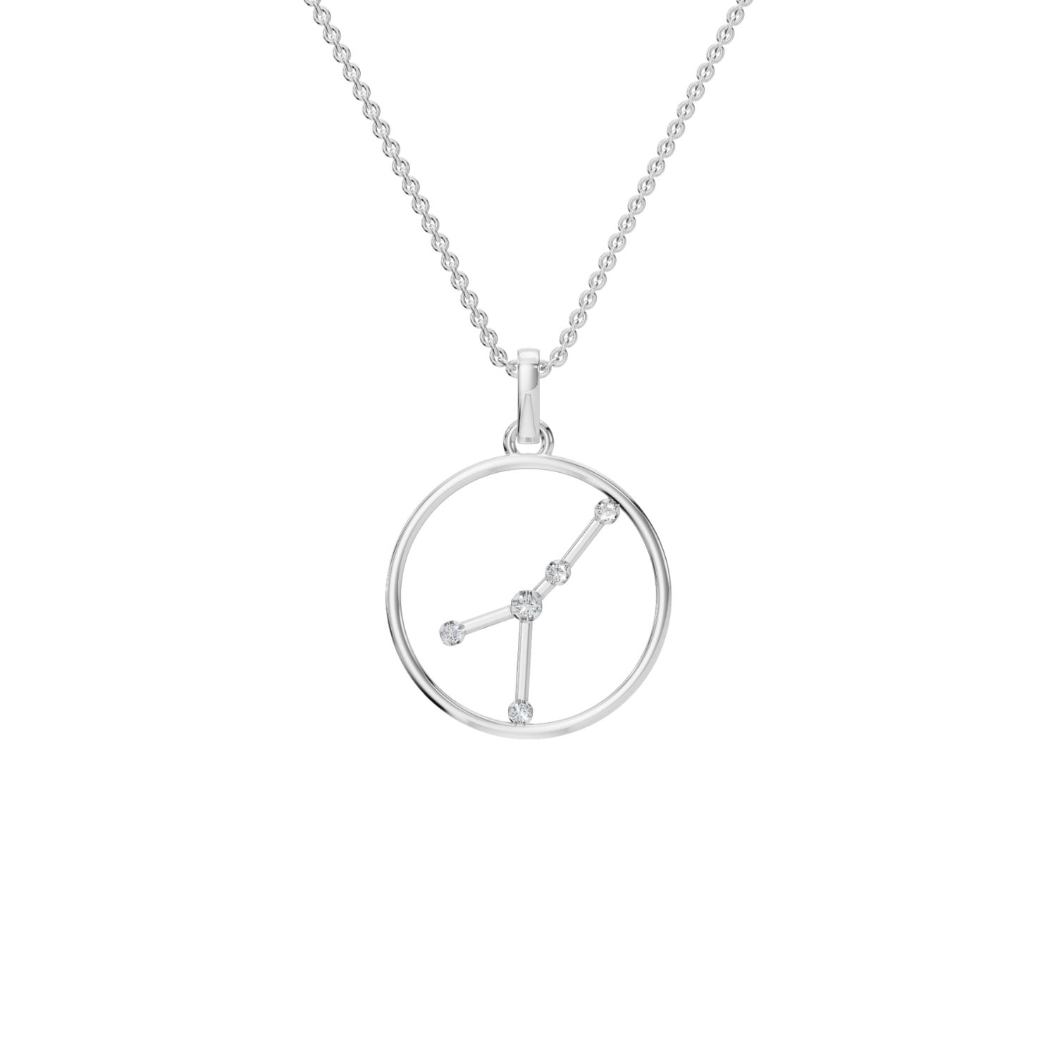Aya Fine Jewelry Women's Yellow / White / Rose Gold Eighteen Kt Luxury Horoscope Pendant In Silver