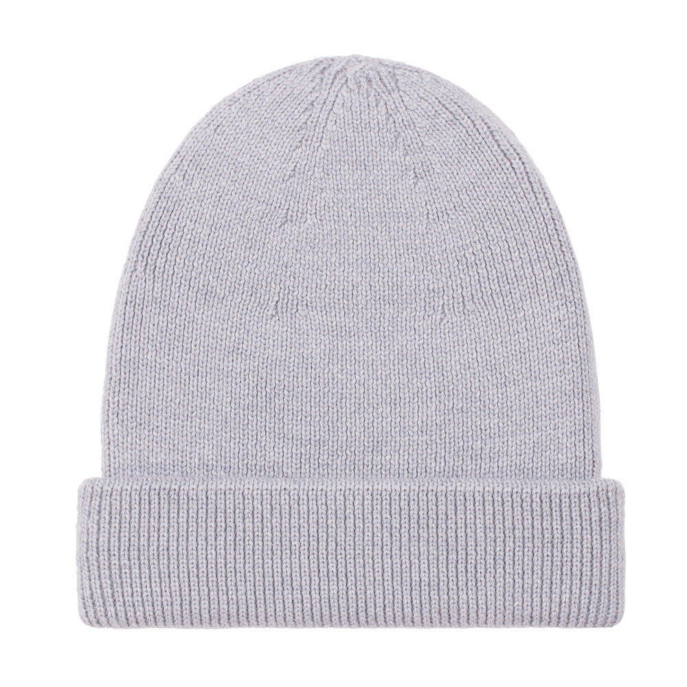 Women’s Heavyweight Merino Activewear Beanie - Light Grey One Size Paul James Knitwear