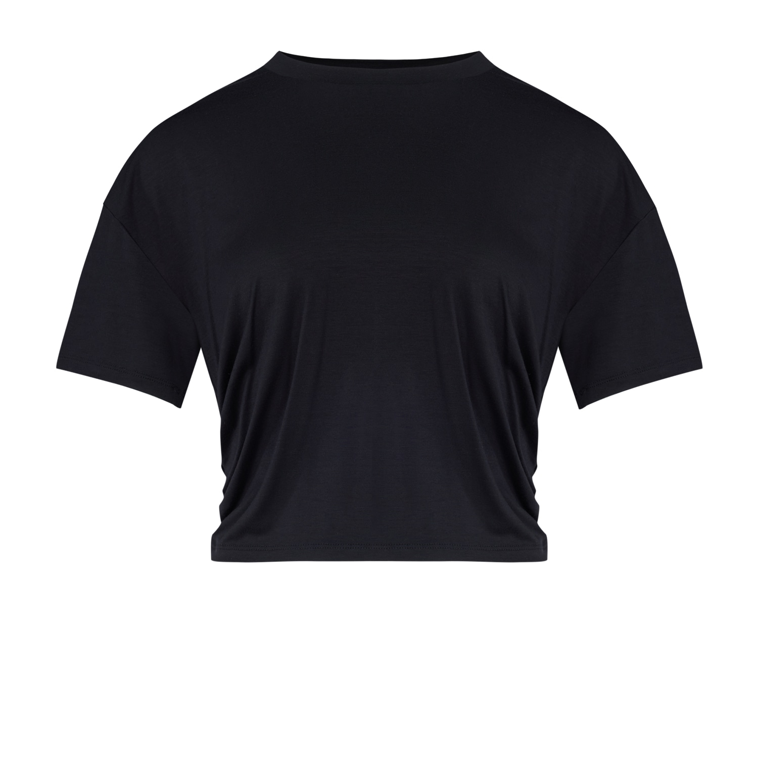 Pcfg Women's Free Heaven Crop Draped Tshirt - Jet Black