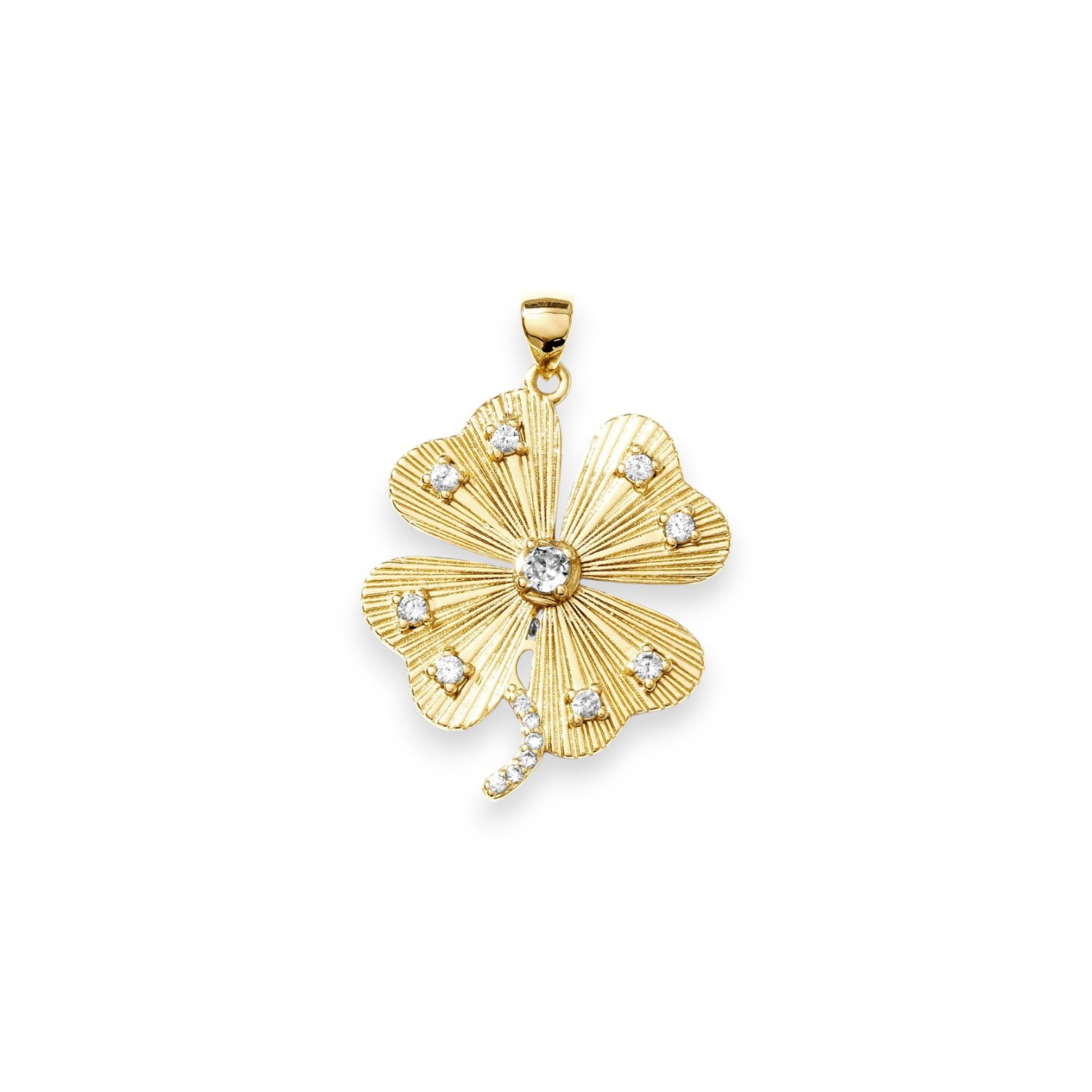 Alexie Of Athens Women's Gold Luck's Icon Clover Charm