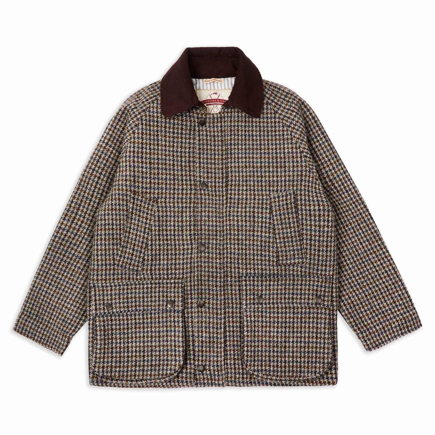 Burrows And Hare Men's Harris Tweed Cotswold Jacket In Gray