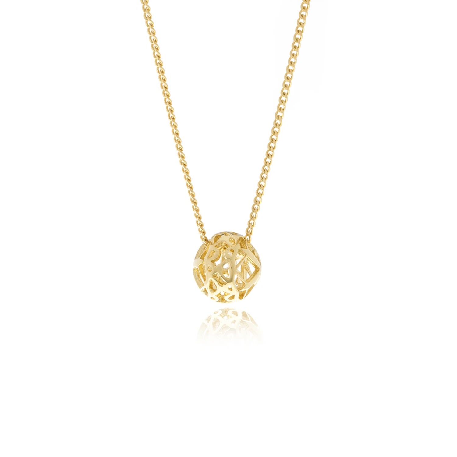 Women’s Signature Gold Mini Sphere Necklace Georgina Jewelry