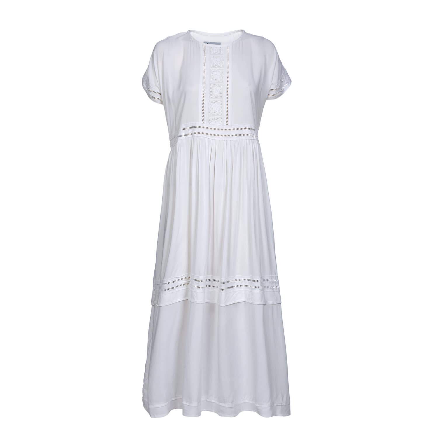 white eyelet summer dress