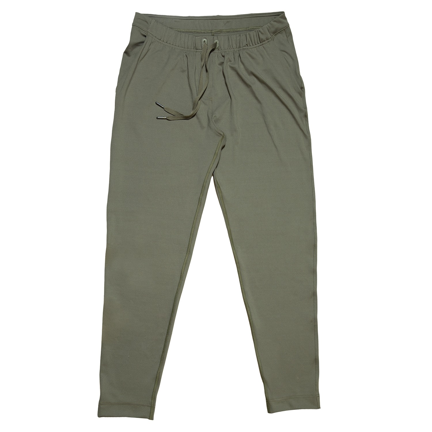 One Of Us Women's Green Astrid In A Rush Tie-waist Trousers - Forest In Green