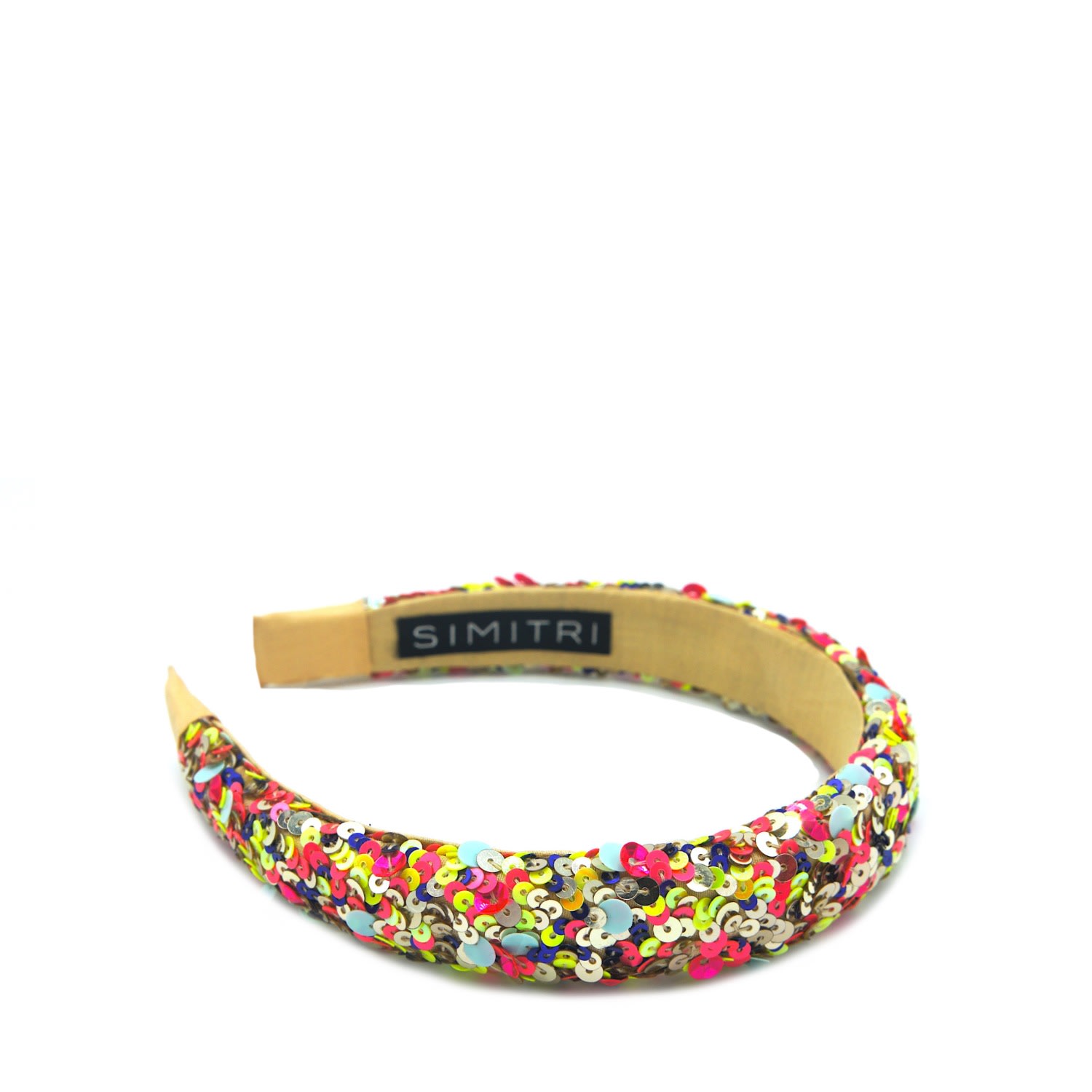 Women's Blue / Gold / Pink Neon Kitsch Headband | Simitri
