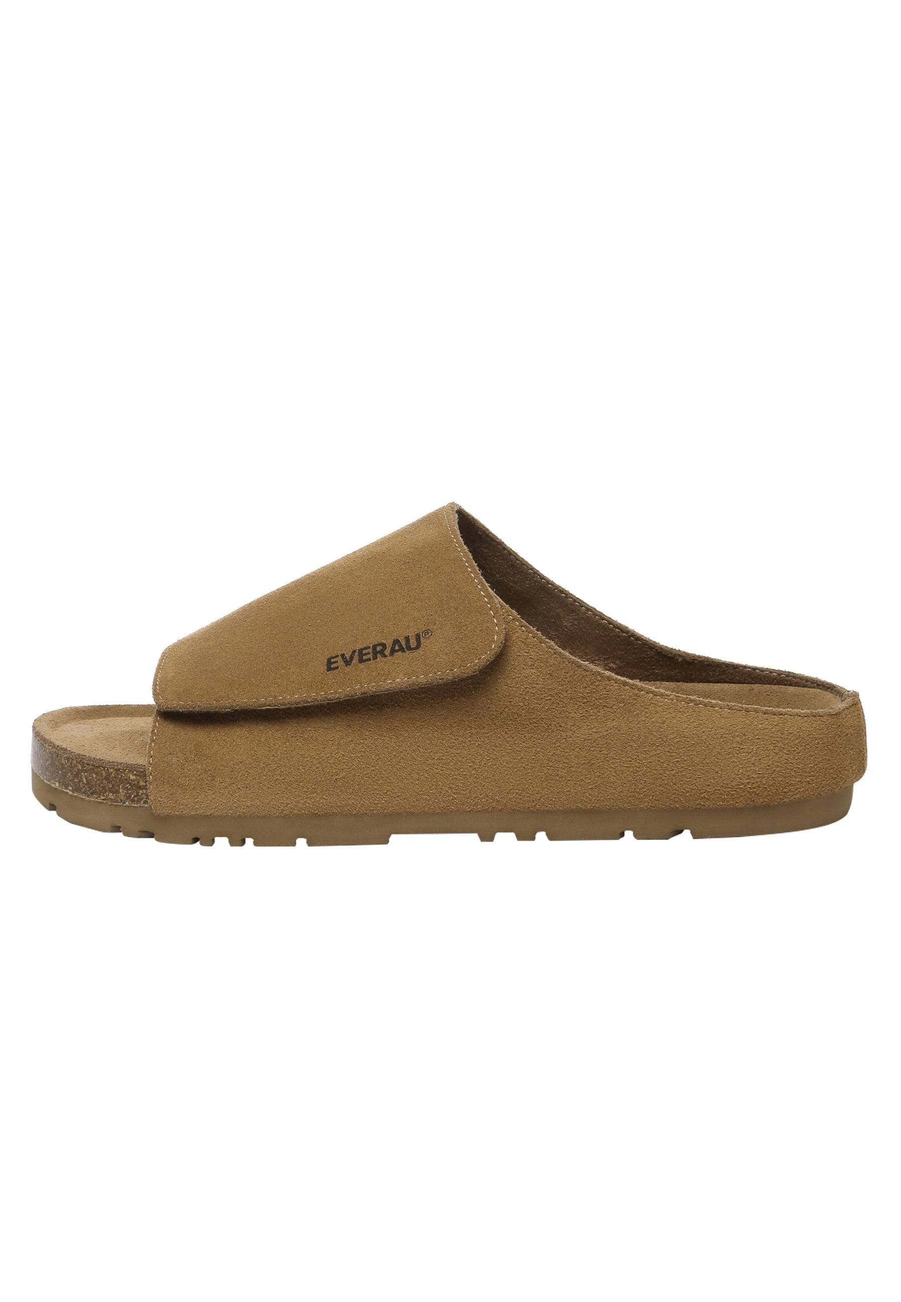 Everau Australia Women's Gold Jacky Leather Sandals In Chestnut In Gold