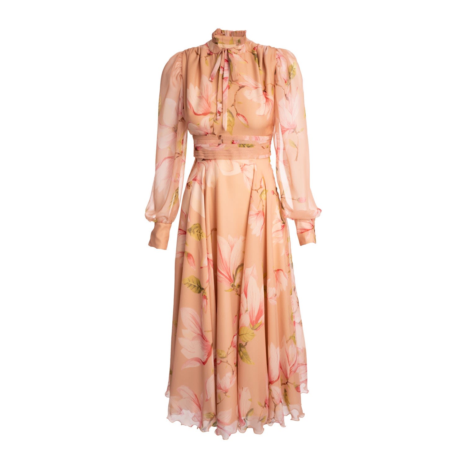 Sofia Tsereteli Women's Neutrals Magnolia Silk Dress In Pink