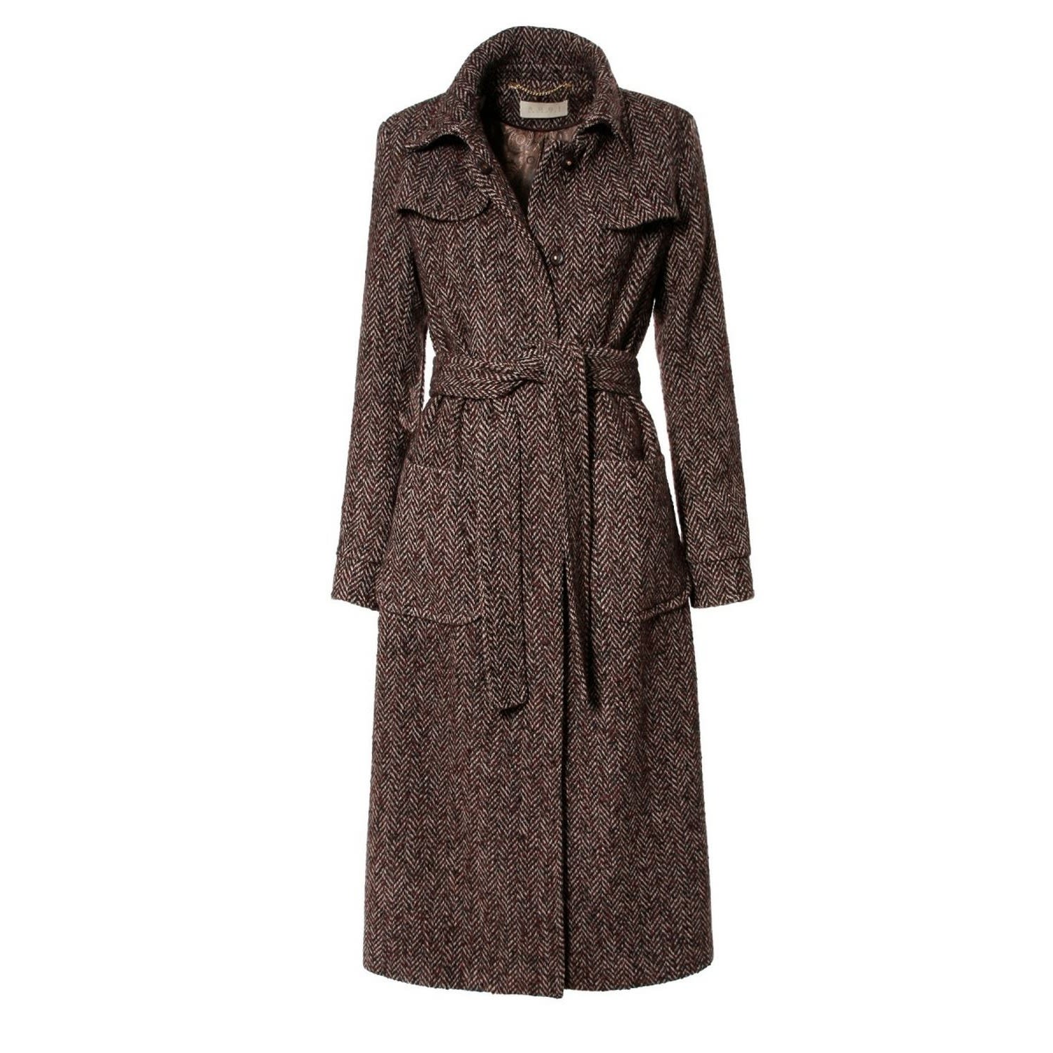 Women’s Brown Coat Meryl Brunette Large Aggi