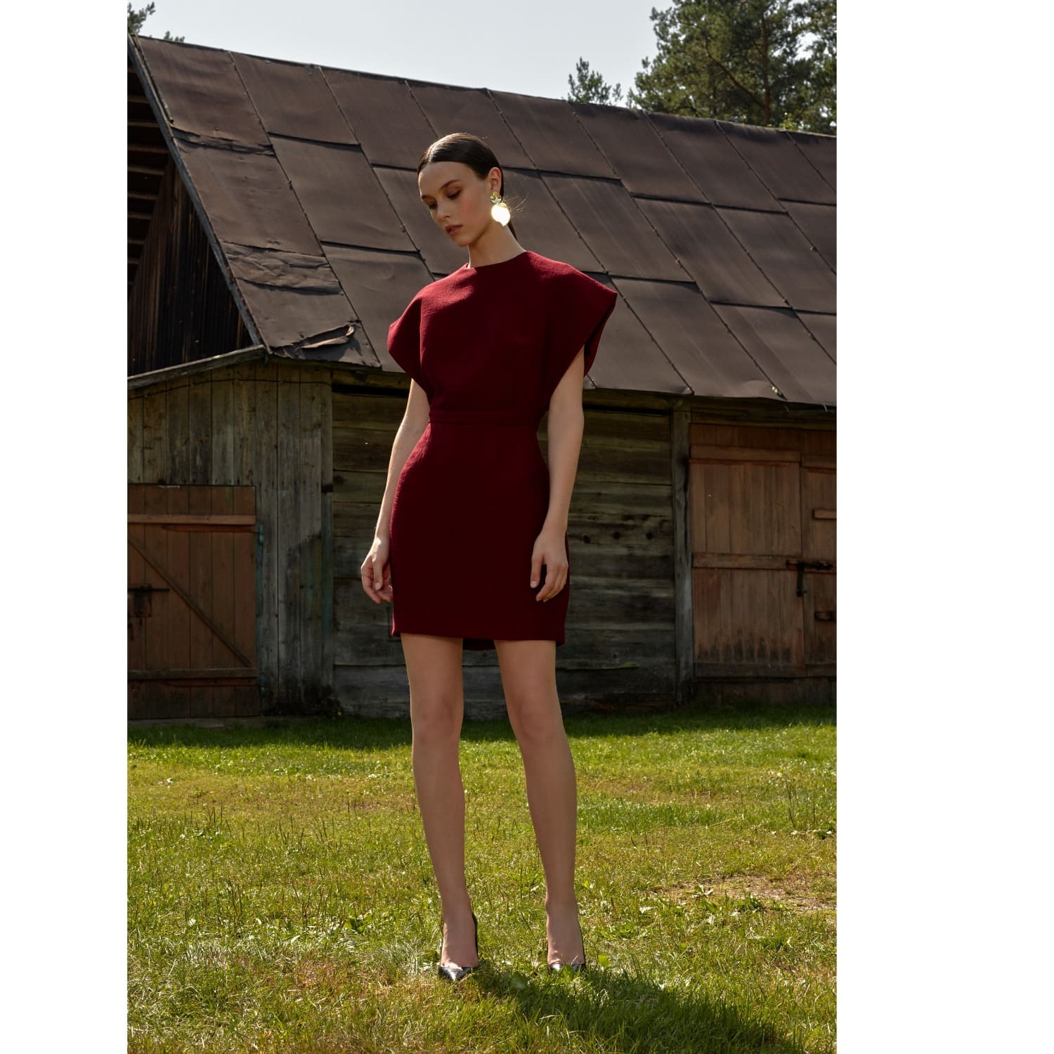 open back dress for wedding guest