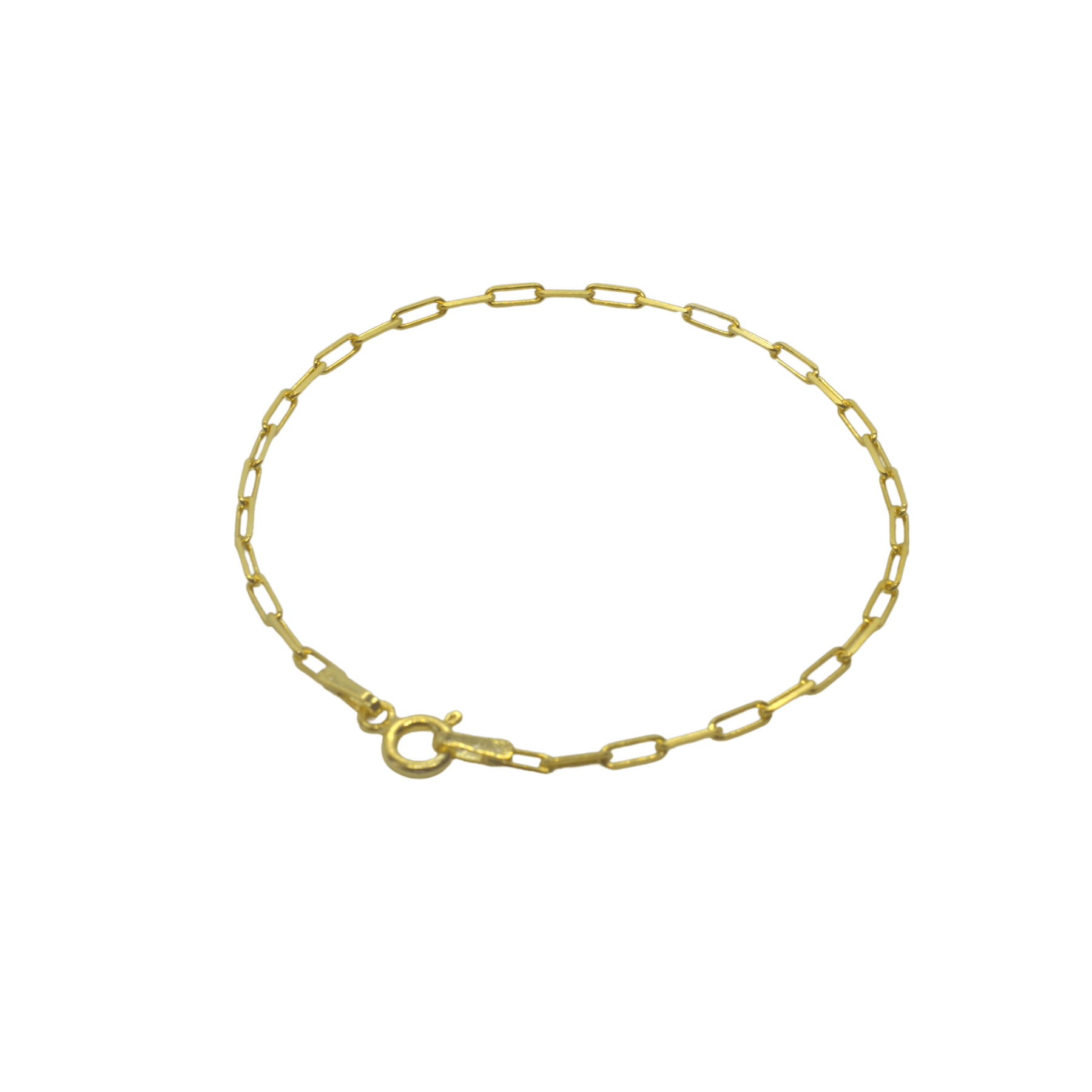 Spero London Women's Gold Rectangular Sterling Silver Chain Bracelet In Gold