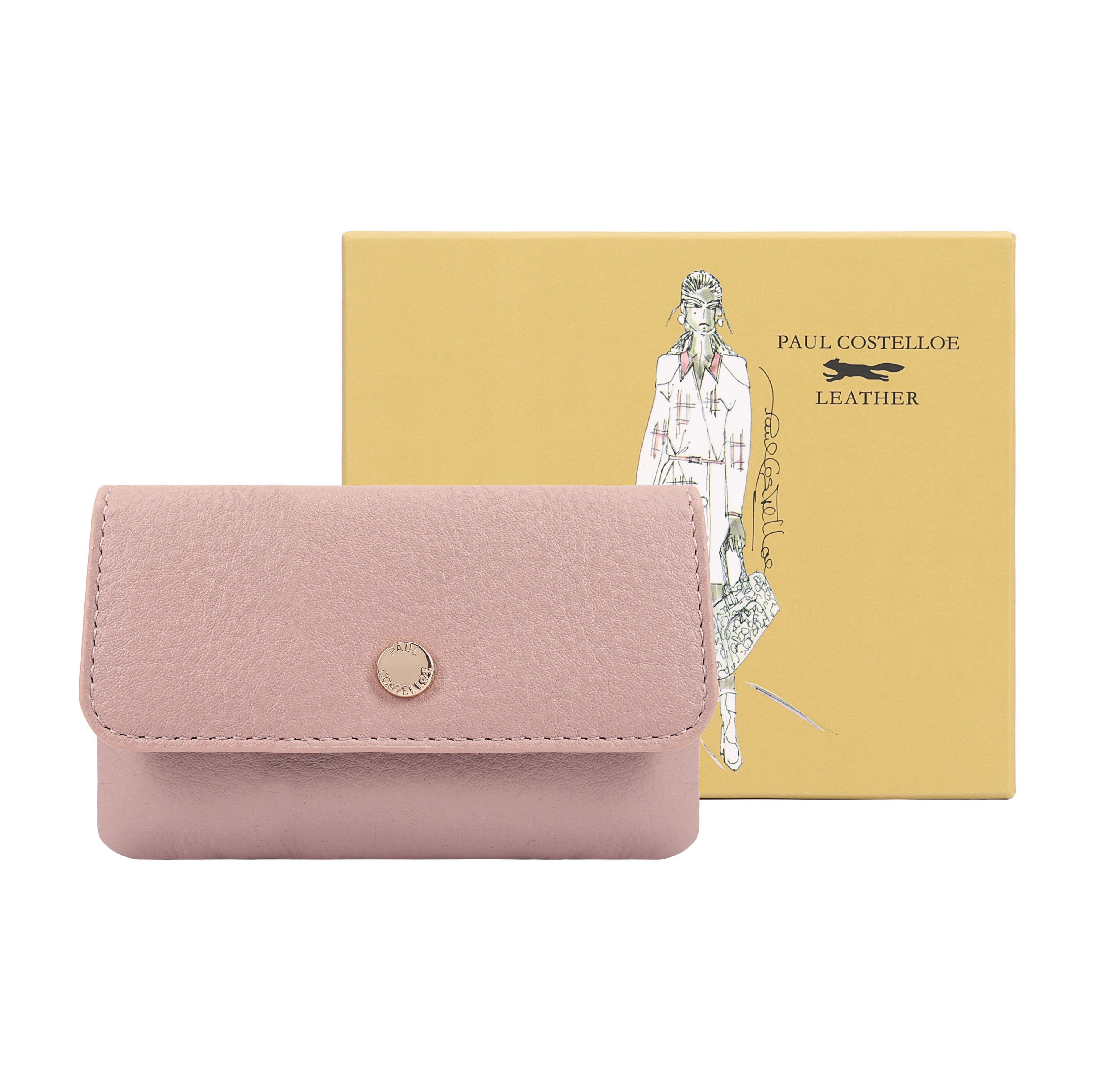 Women's Isla Leather Purse - Pink | One Size | Paul Costelloe