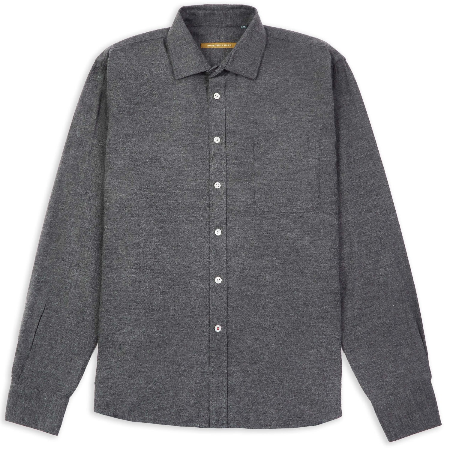 Burrows And Hare Men's Neutrals Graphite Shirt -  Charcoal In Black