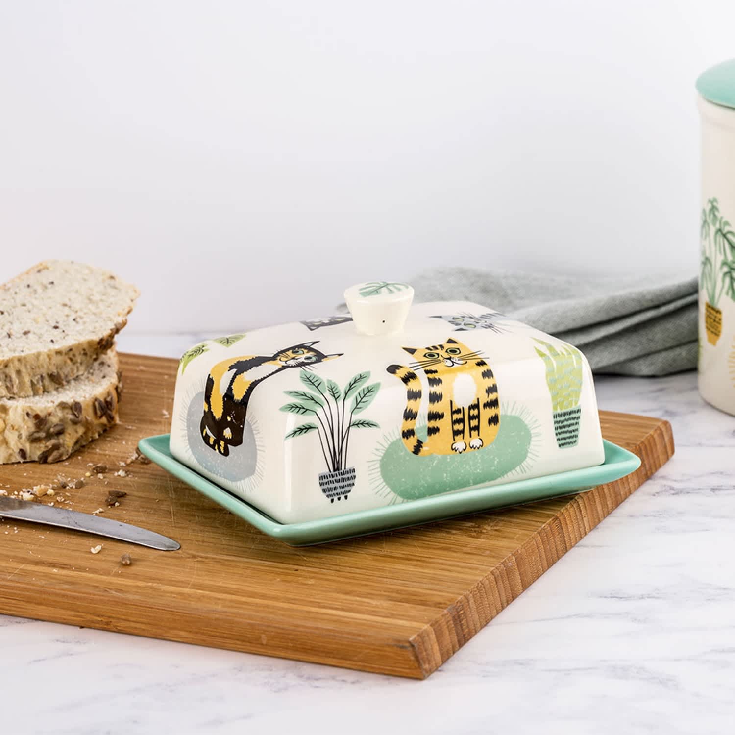 Cat Butter Dish Hannah Turner Wolf & Badger
