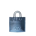 Vanoir Glamorous - Metallic Blue Small Tote Bag In Tote
