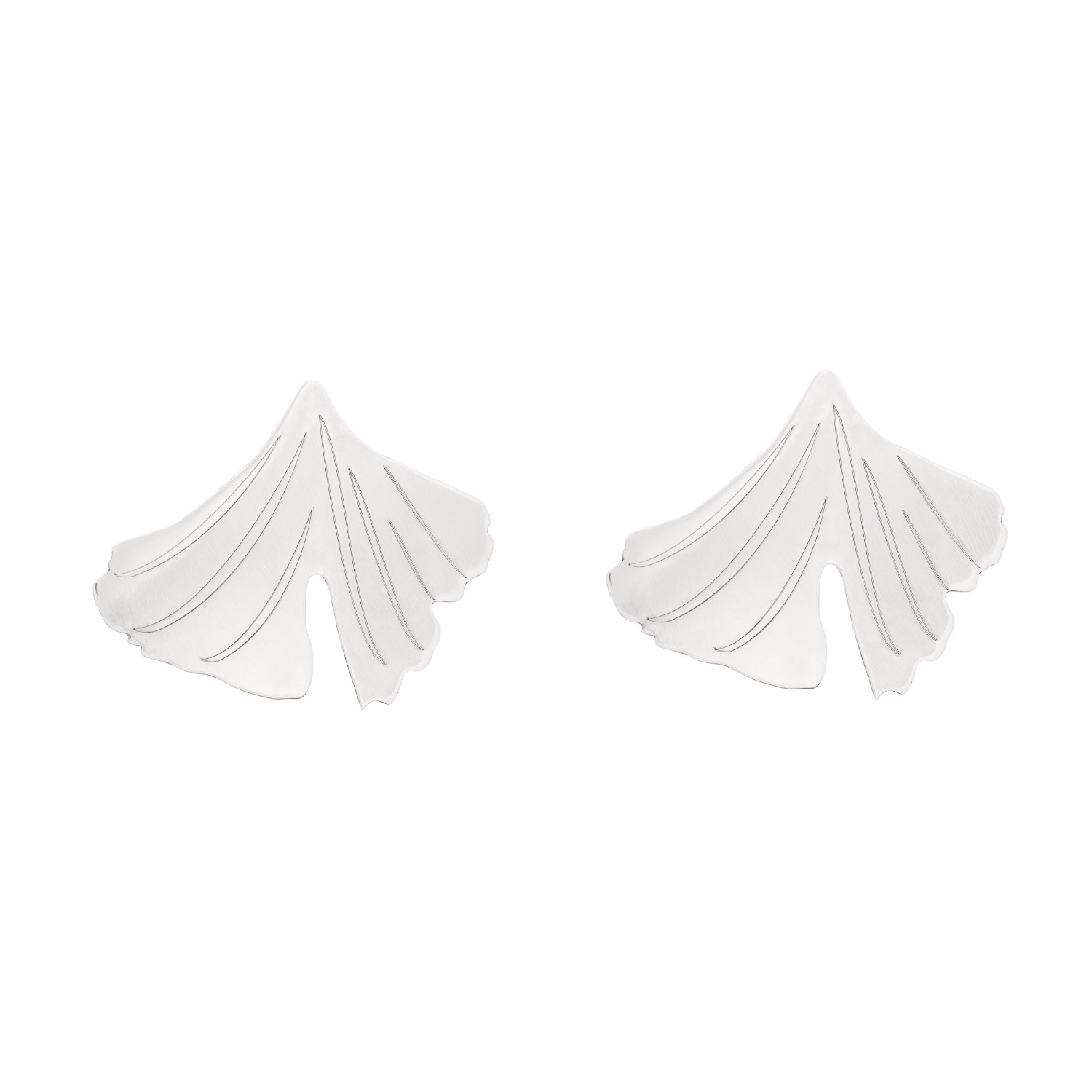 Silver Moon Women's Sterling Silver Earrings – Ginkgo Lines