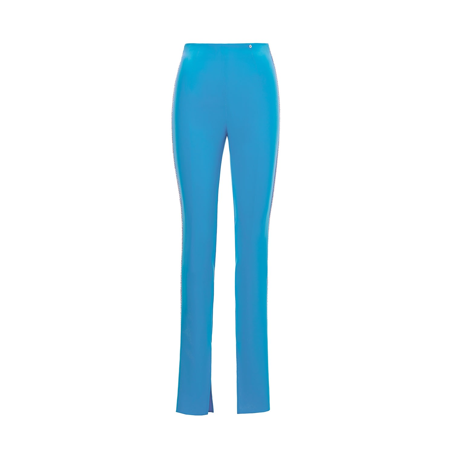 Nissa Women's Embellished High-waisted Pants Blue In Blue