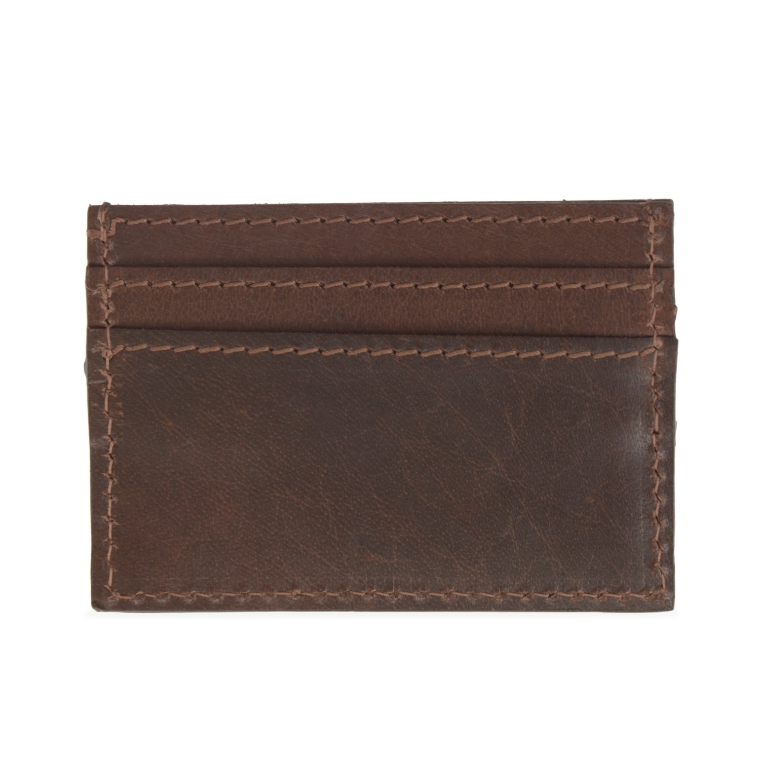 Men’s Luxe Dark Brown Leather Card Holder Vida Vida