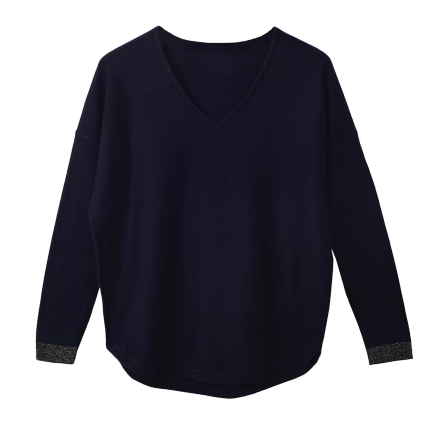 sparkly v neck jumper