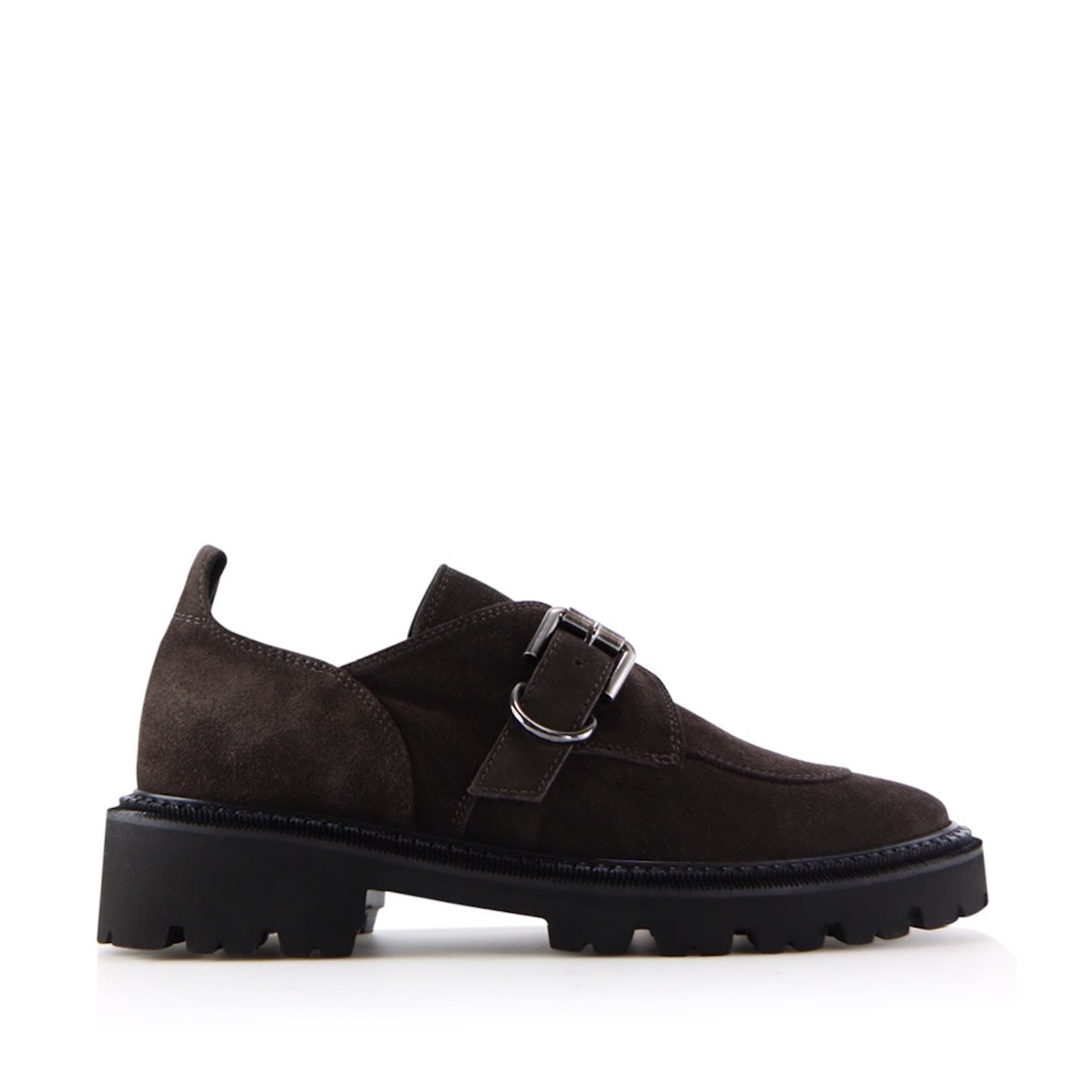 Notabene Tecla Buckle-detail Loafers In Brown