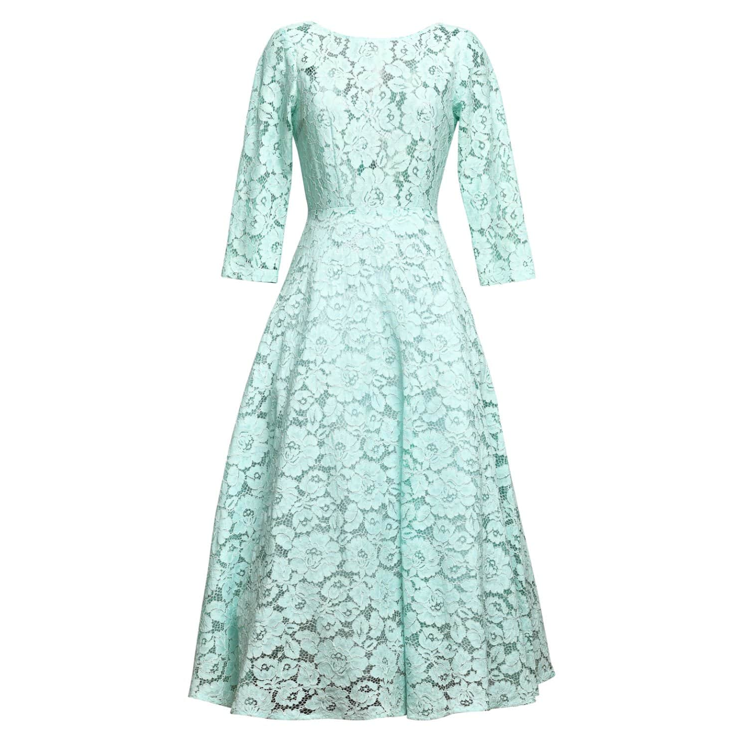 mint lace dress