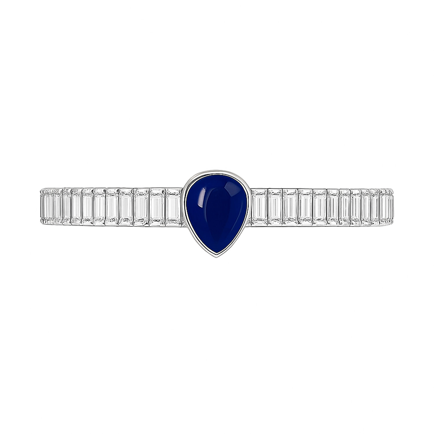 The Gala Women's Silver / Blue Sapphire Drop Bracelet In Multi