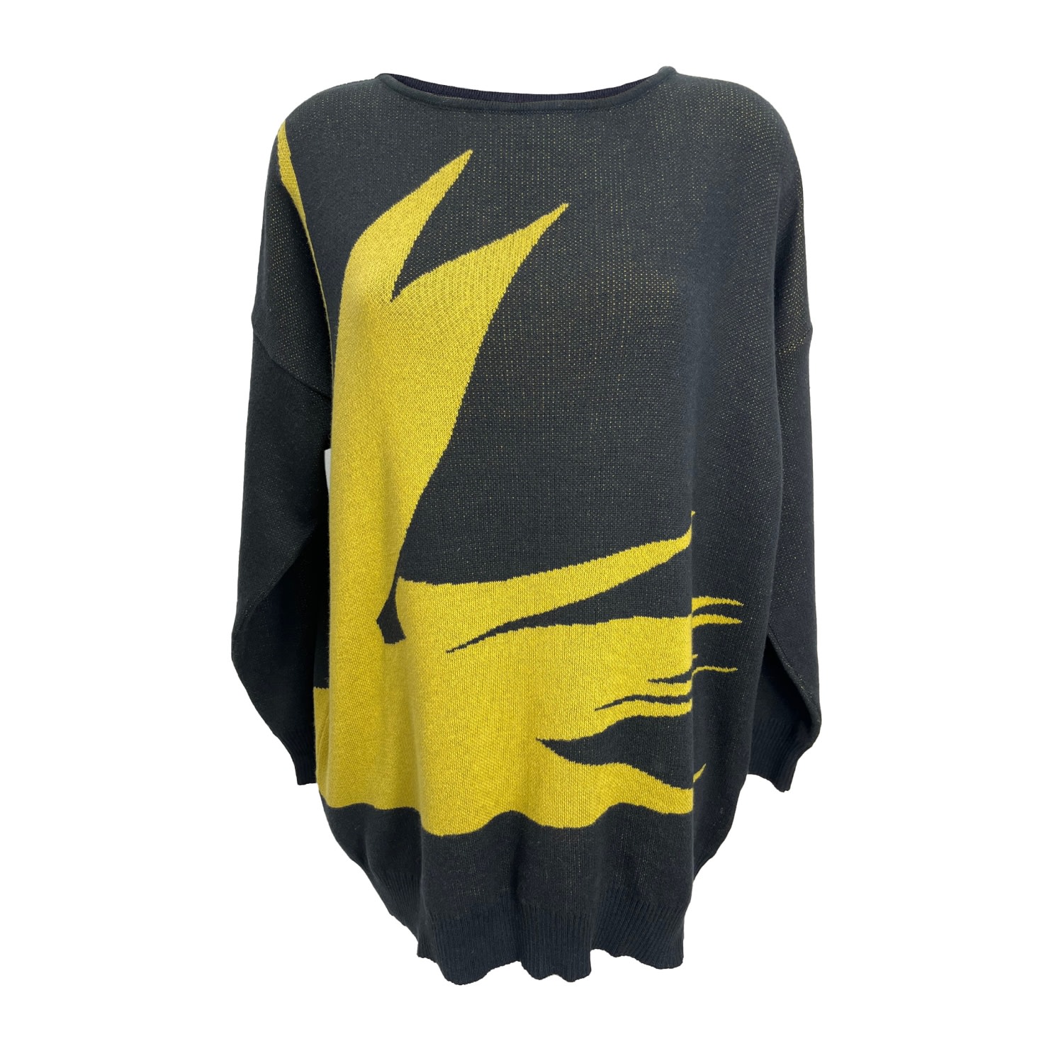 Women’s Black / Yellow / Orange Bird Of Paradise Sweater Large Sisu Sisu