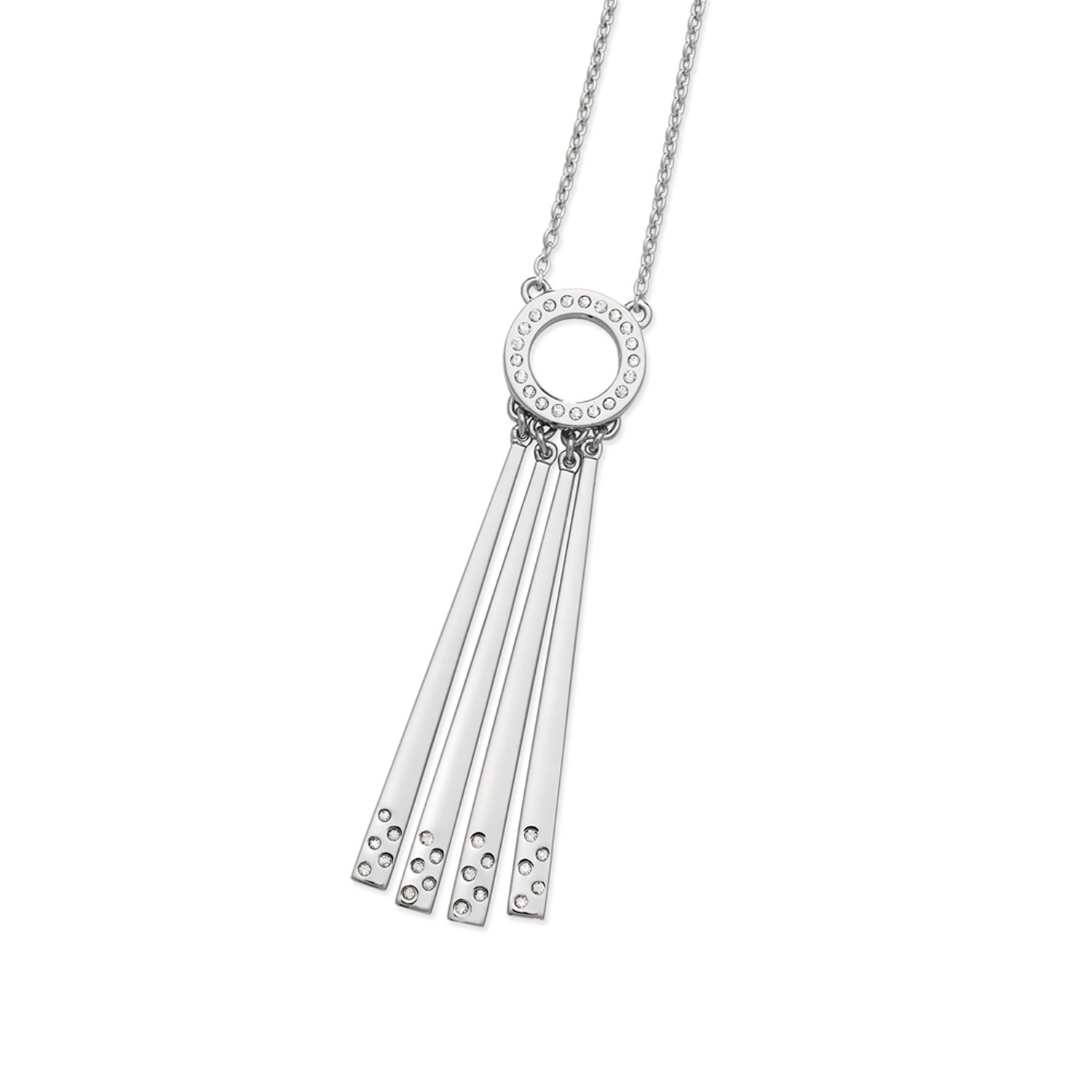 Lucy Quartermaine Women's Silver Art Deco Four Strand Necklace In Metallic