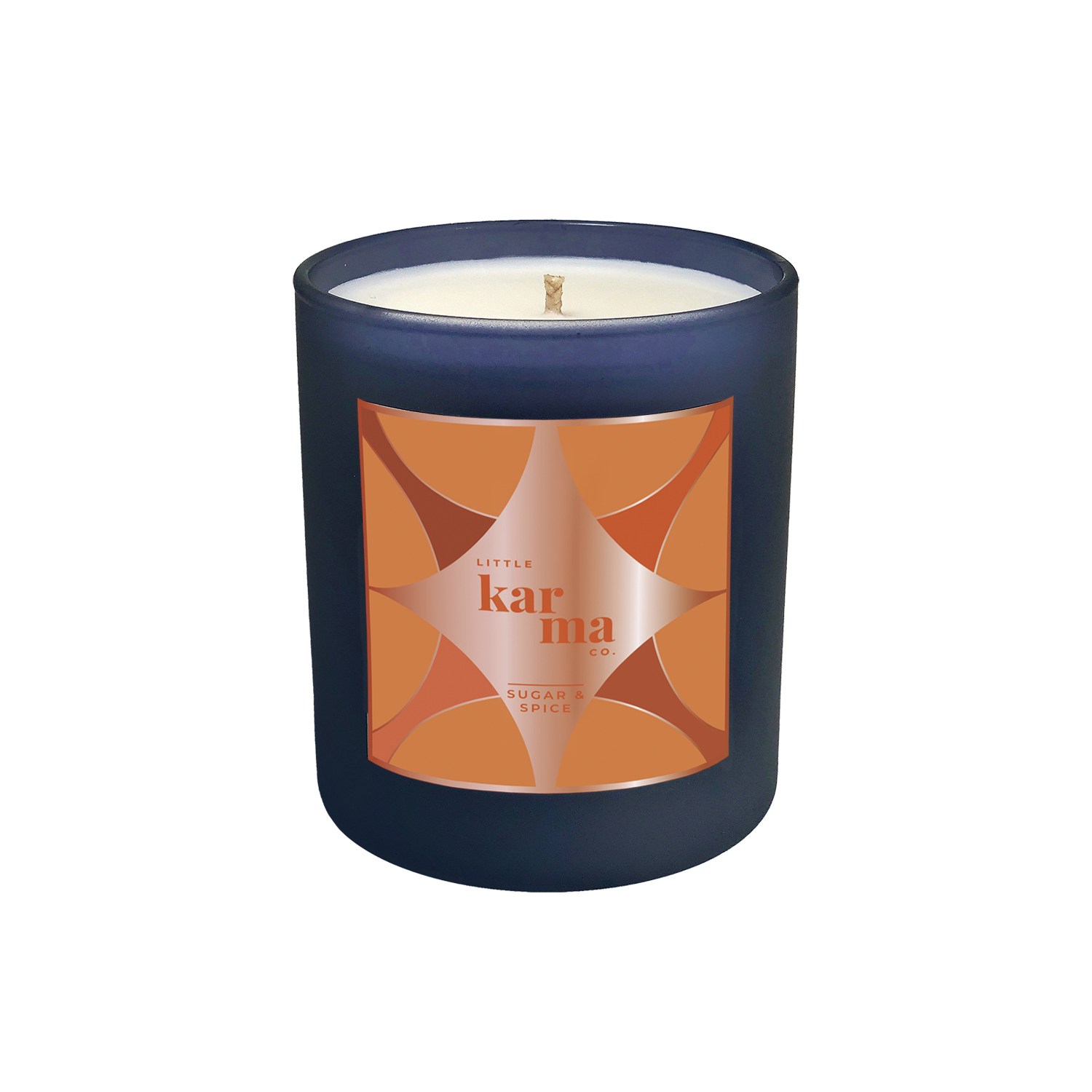 Little Karma Co. Ltd Blue Sugar & Spice - Winter Spice & Ginger Christmas Midi Candle
